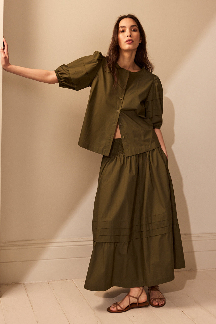 gold skirt gold leather skirt eleven loves elevenloves rosanna skirt