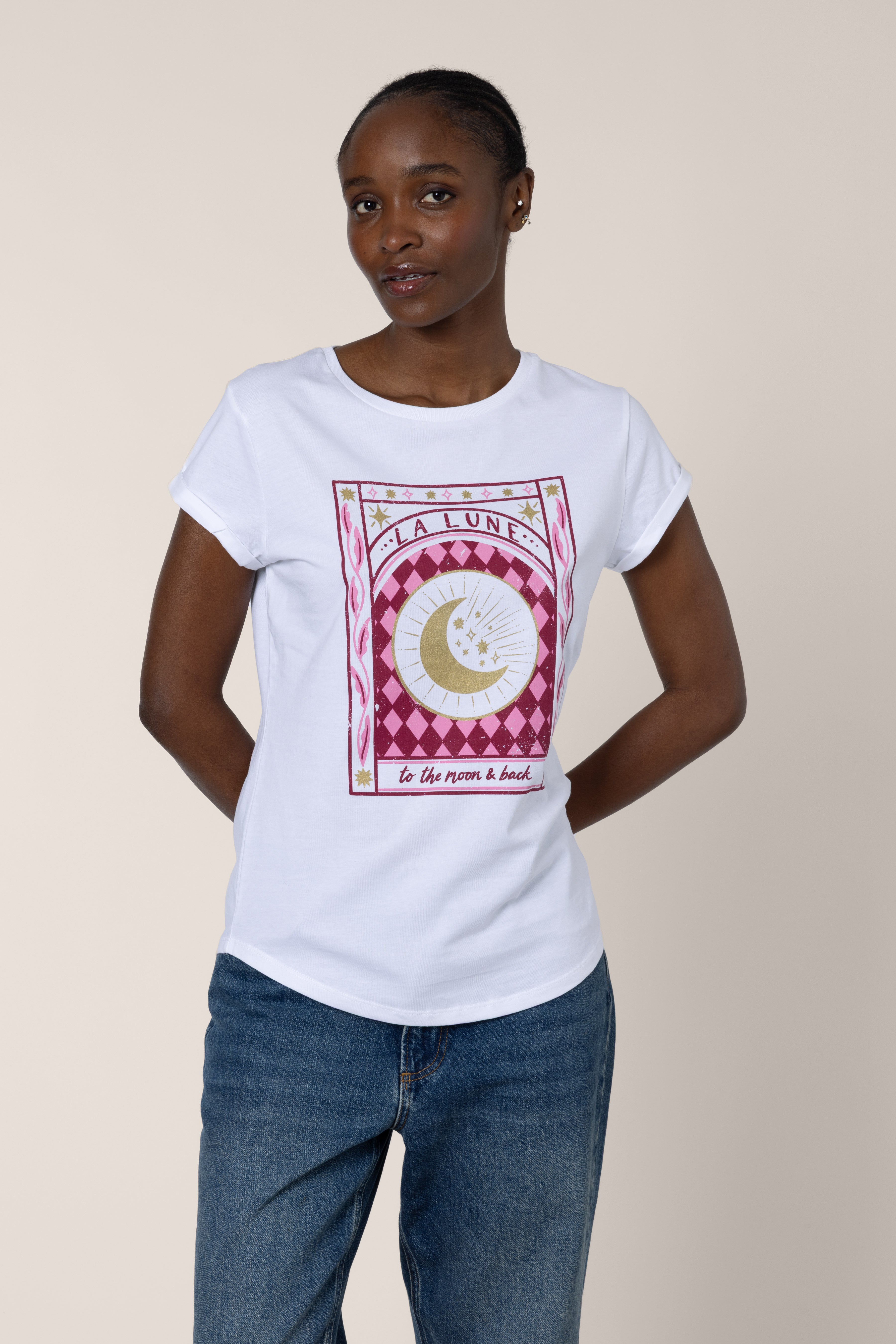 La Lune Neat Fit T-Shirt - White