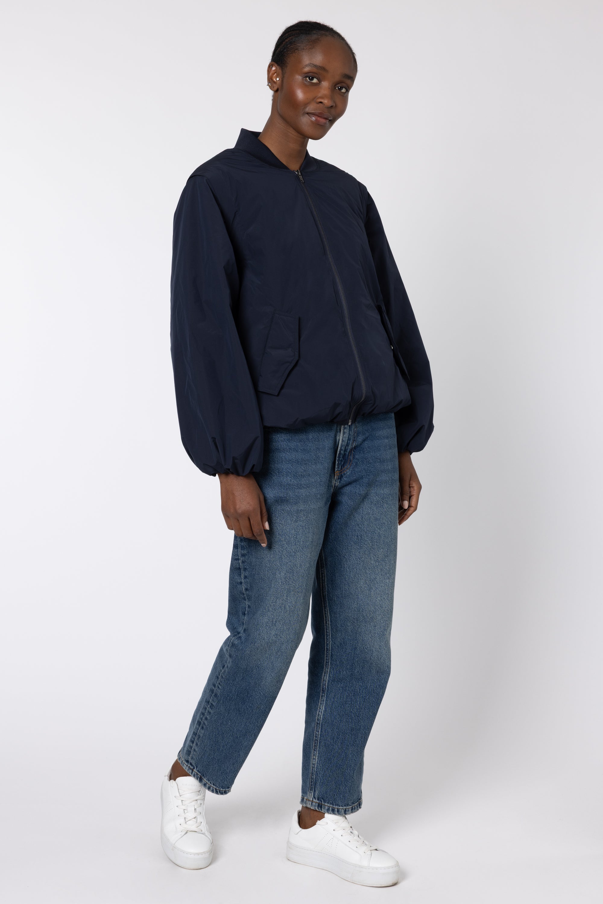 Angelina Bomber Jacket - Navy