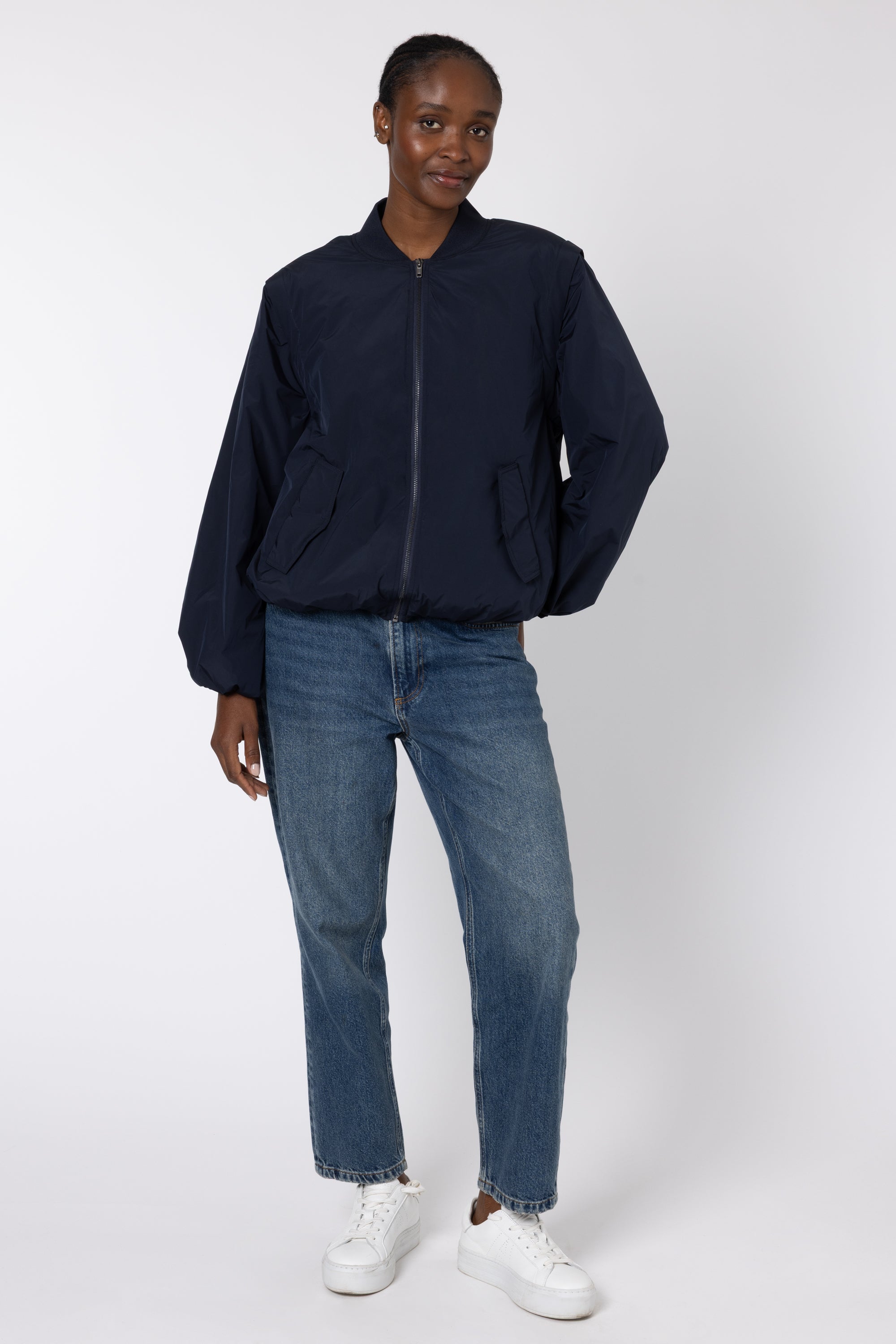 Angelina Bomber Jacket - Navy