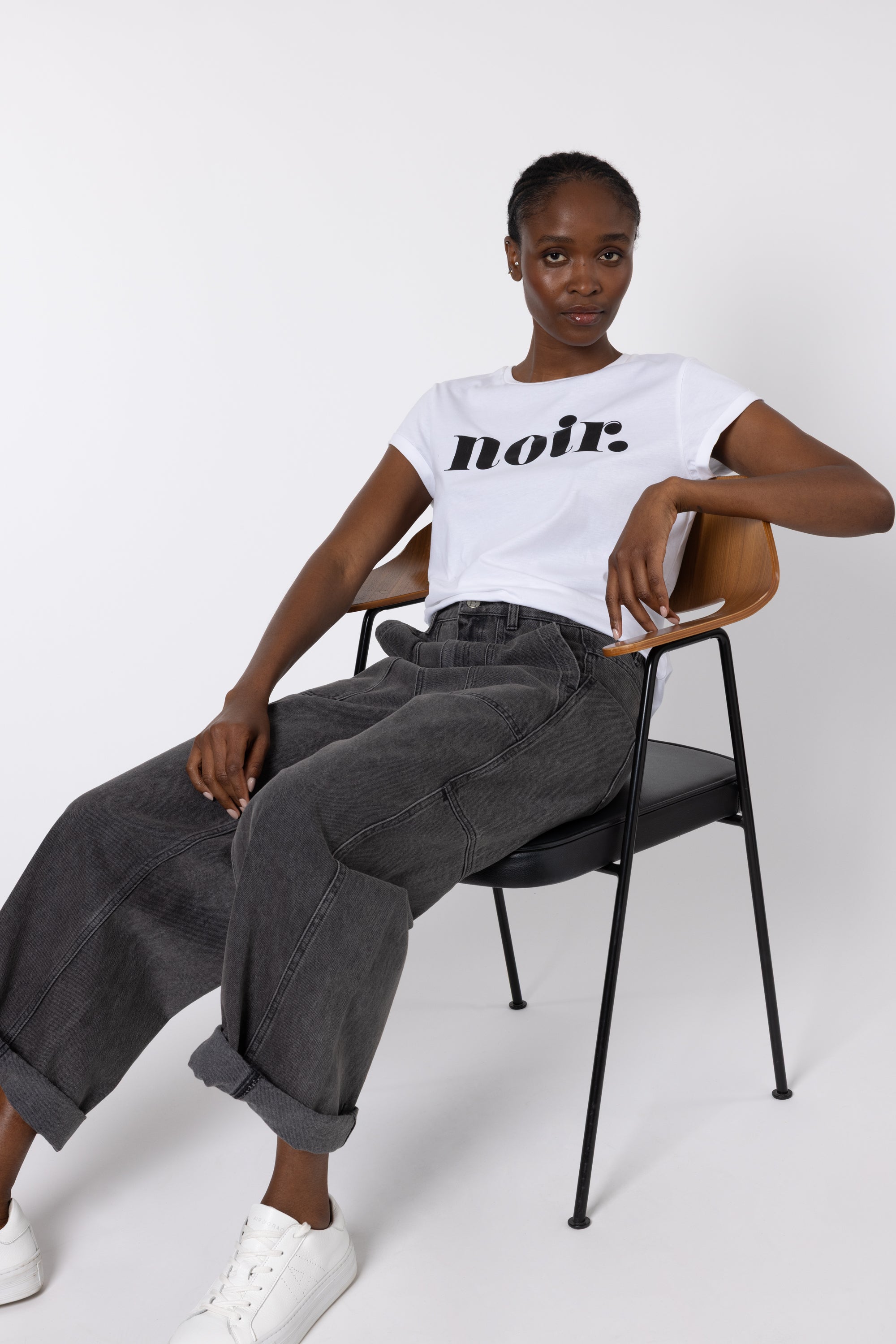 Noir Neat Fit T-Shirt - White