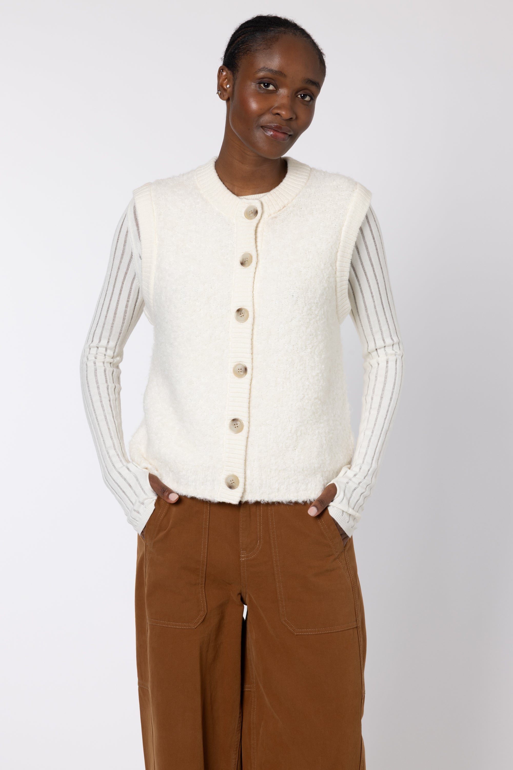 Bonny Boucle Tank - Ivory