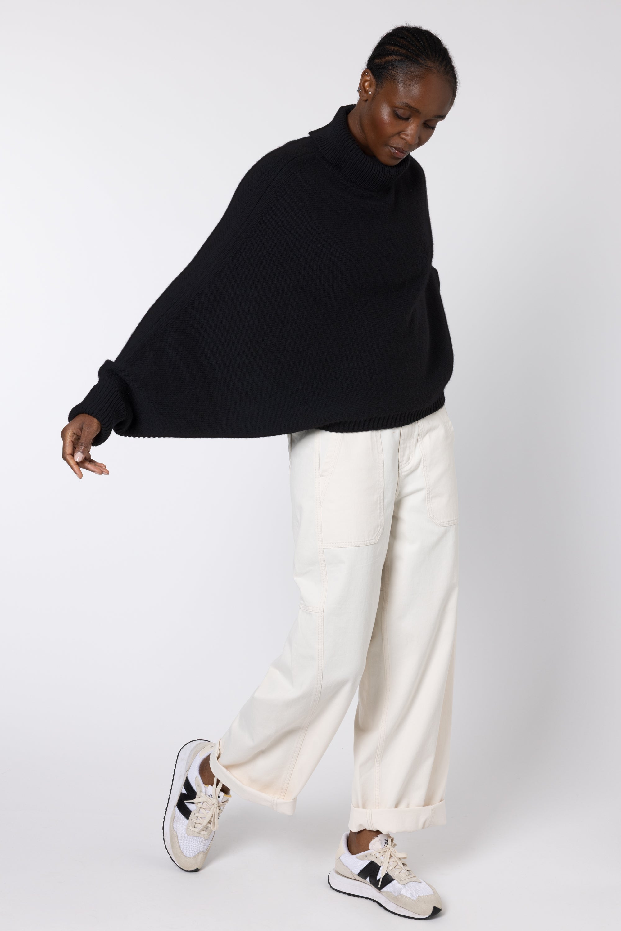 Billie Barrel Leg Trousers - Ecru