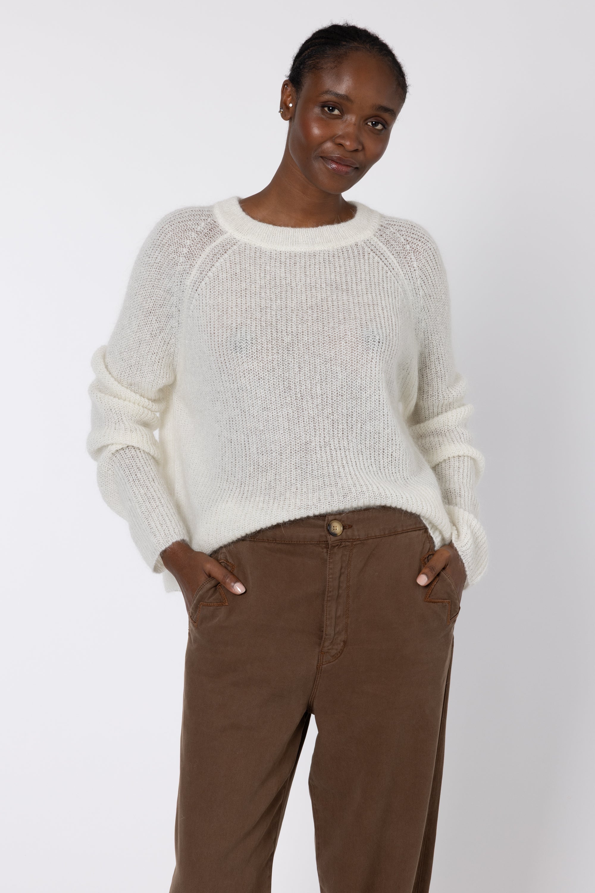 Felicity Loose Knit Jumper - Ivory