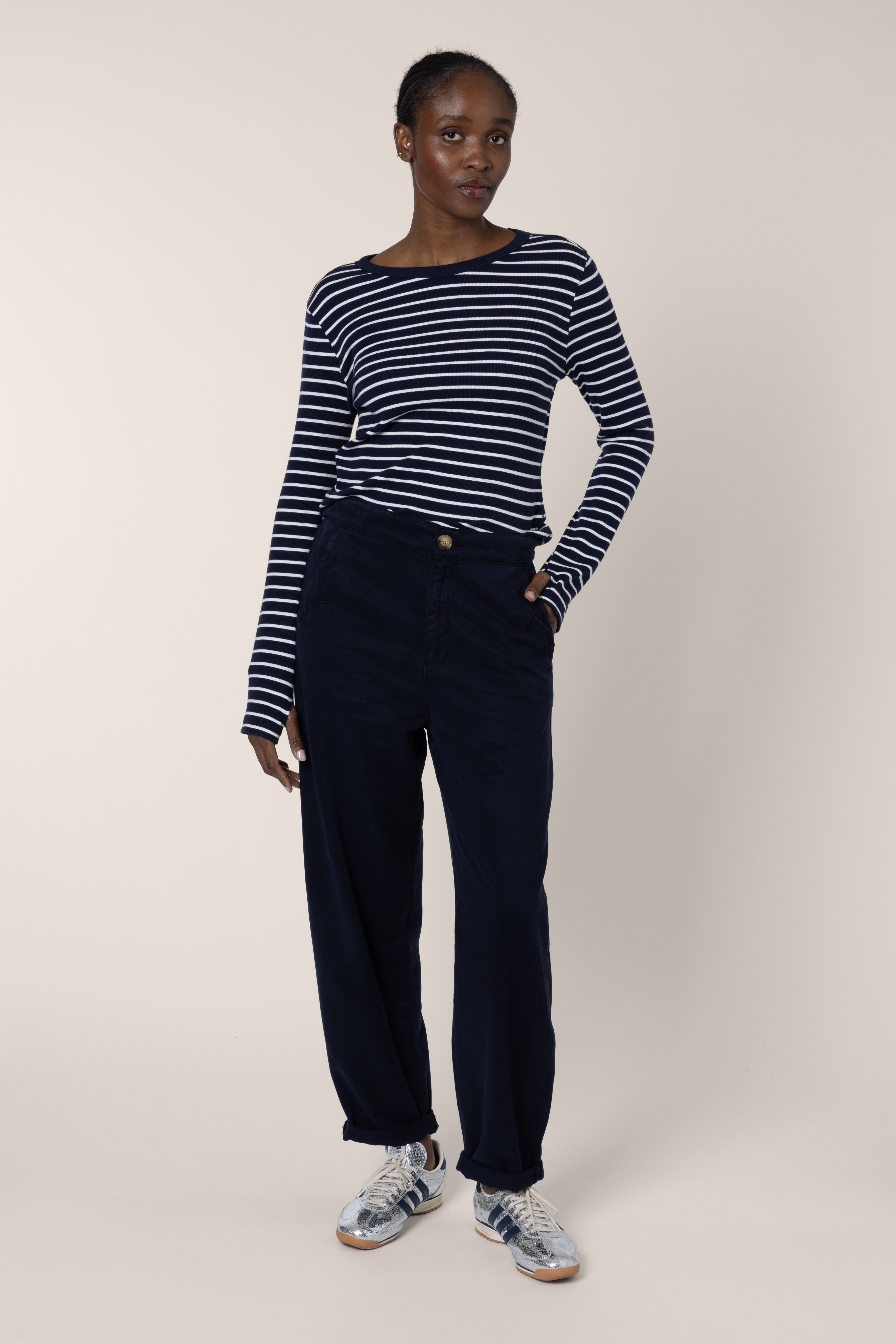 Kate Cargo Trouser - Navy - Eleven Loves
