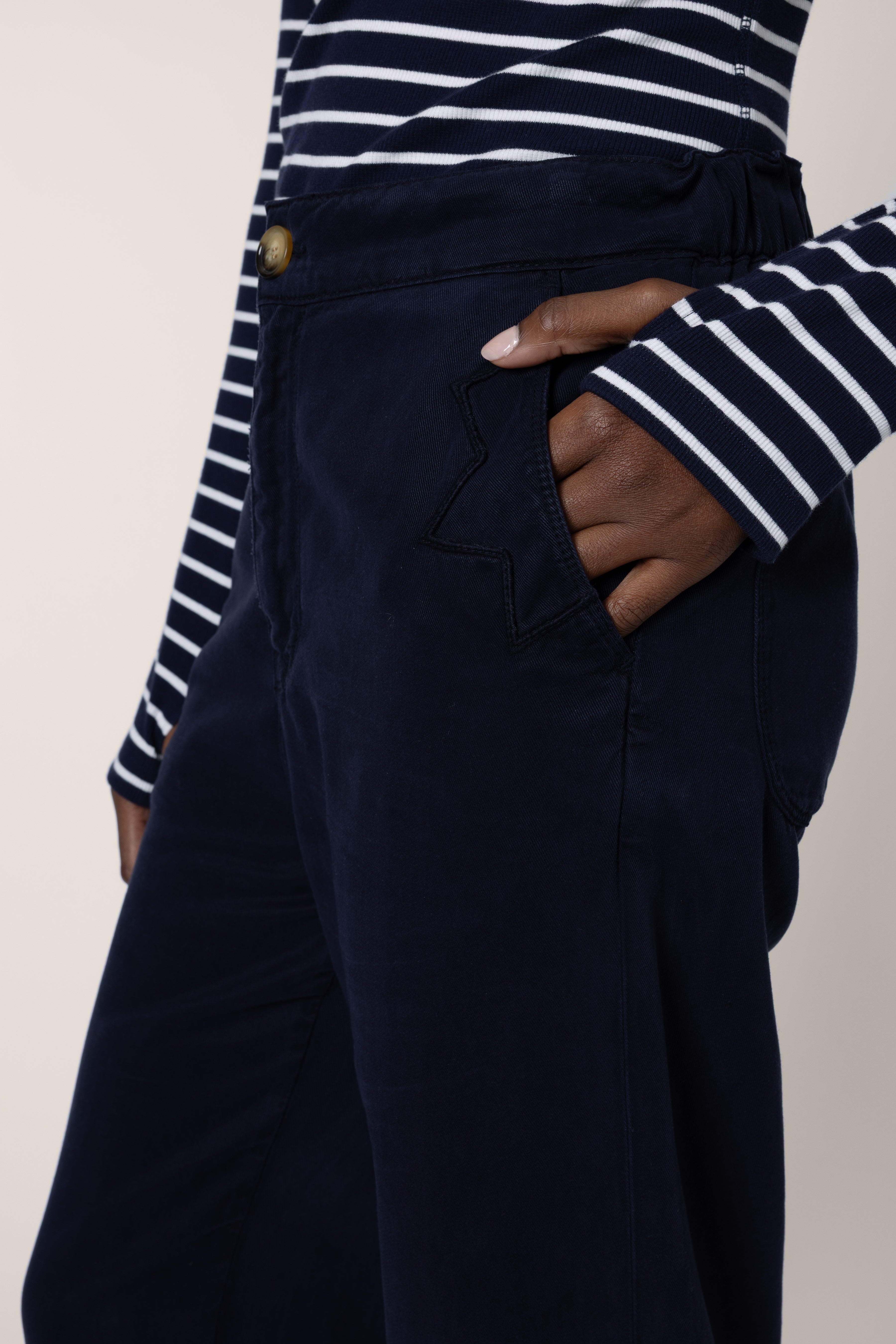 Kate Cargo Trouser - Navy - Eleven Loves