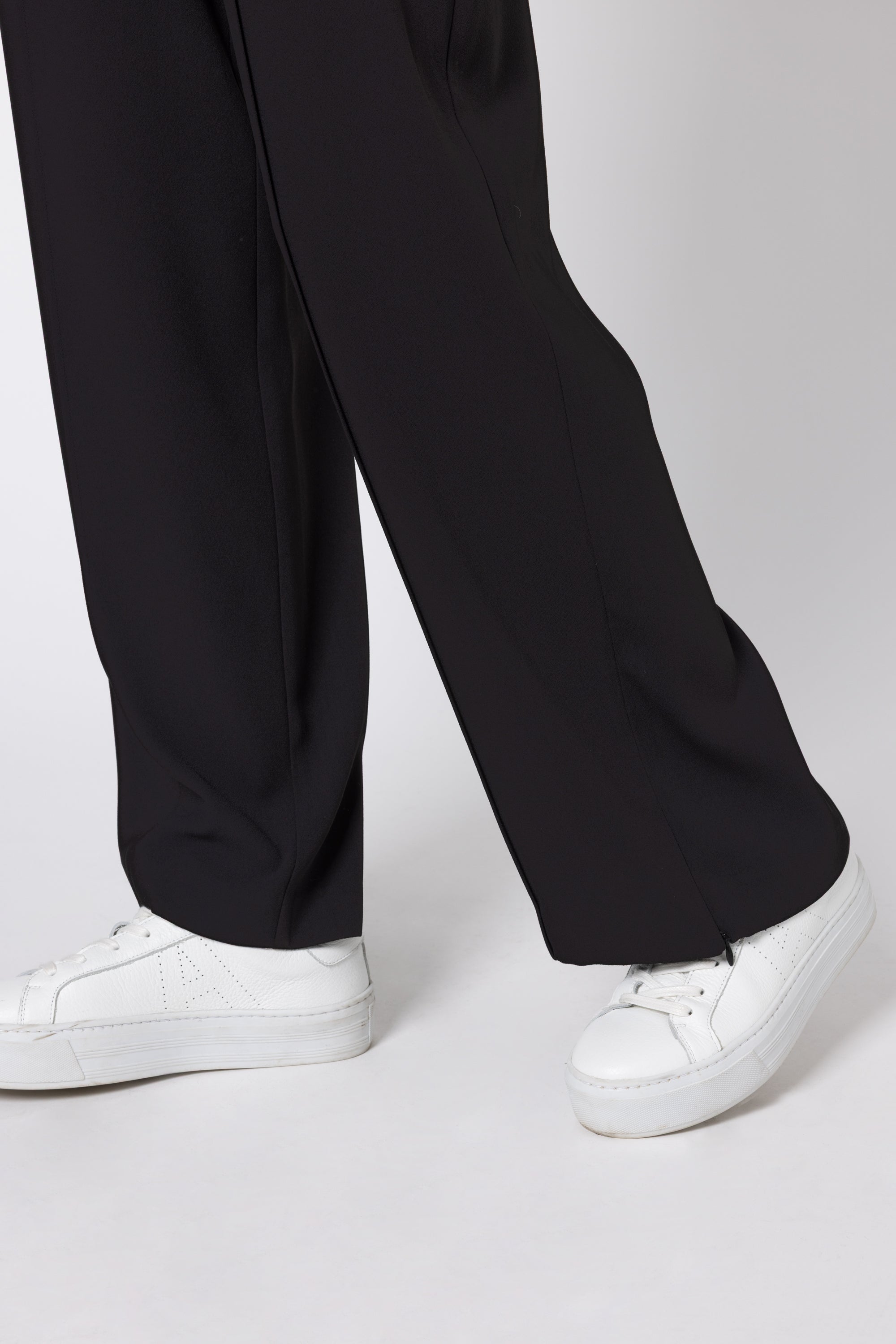 Zara Zip Trousers - Black