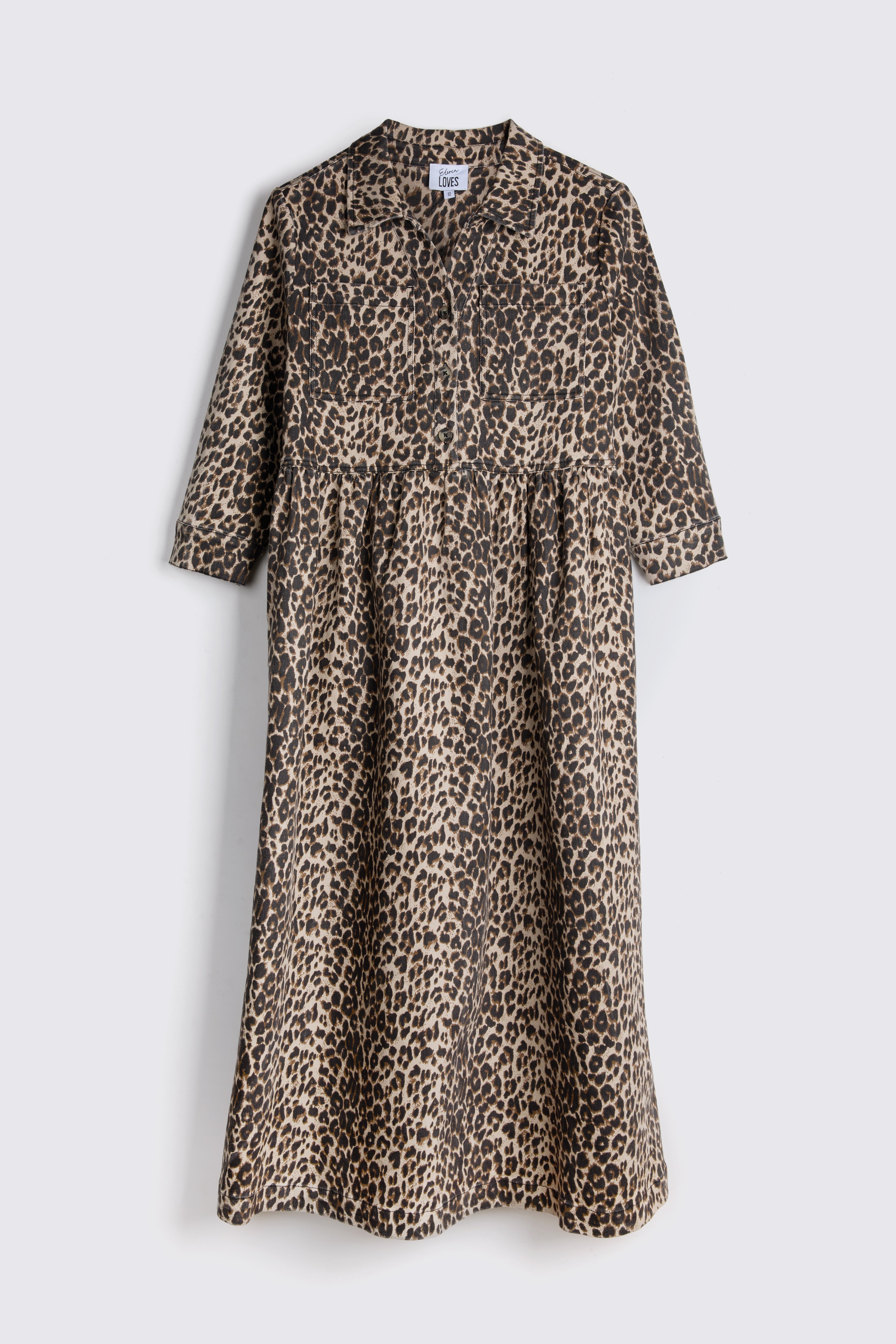 Daphne Leopard Print Midi Dress