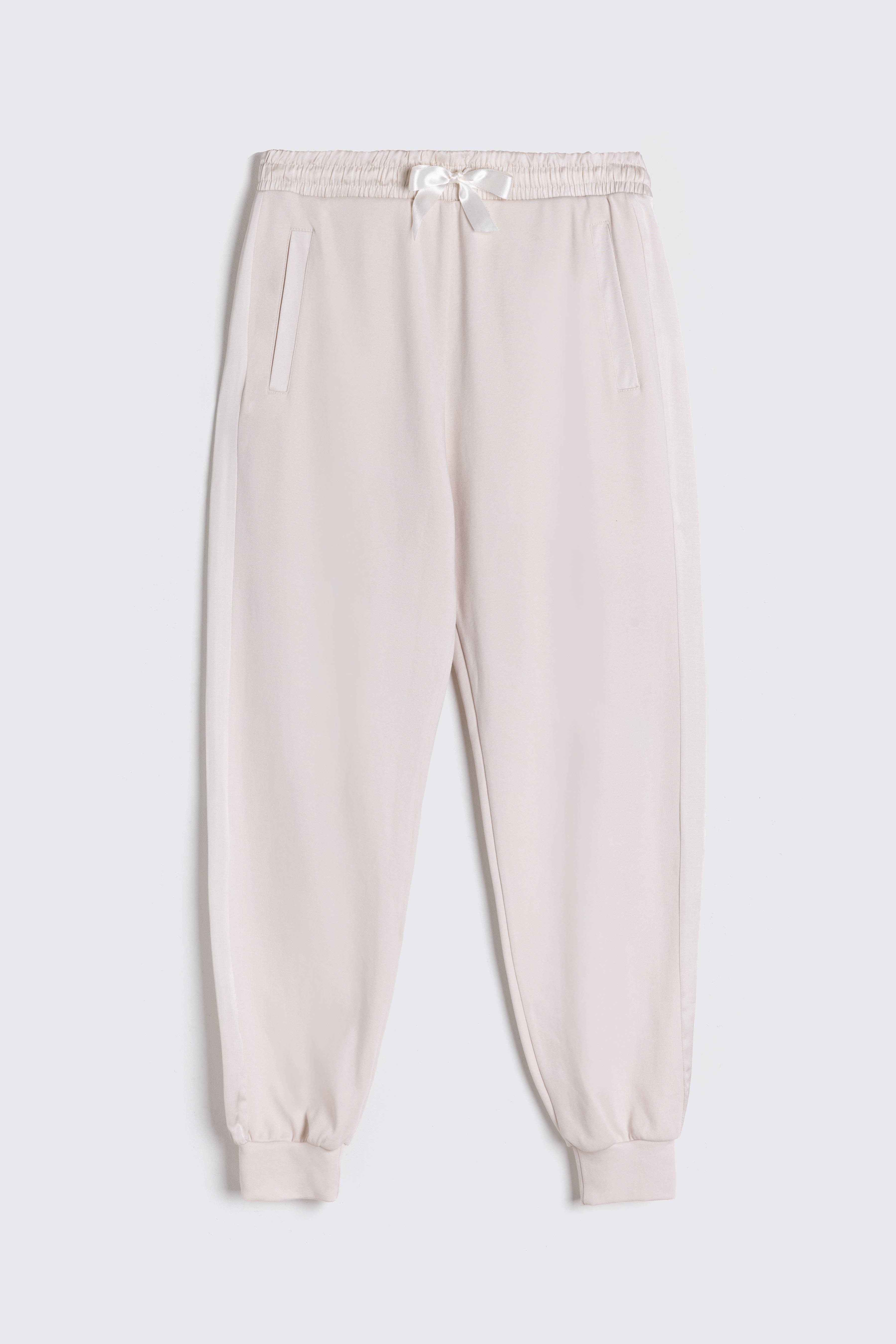 Perfect Side Stripe Joggers - Vanilla