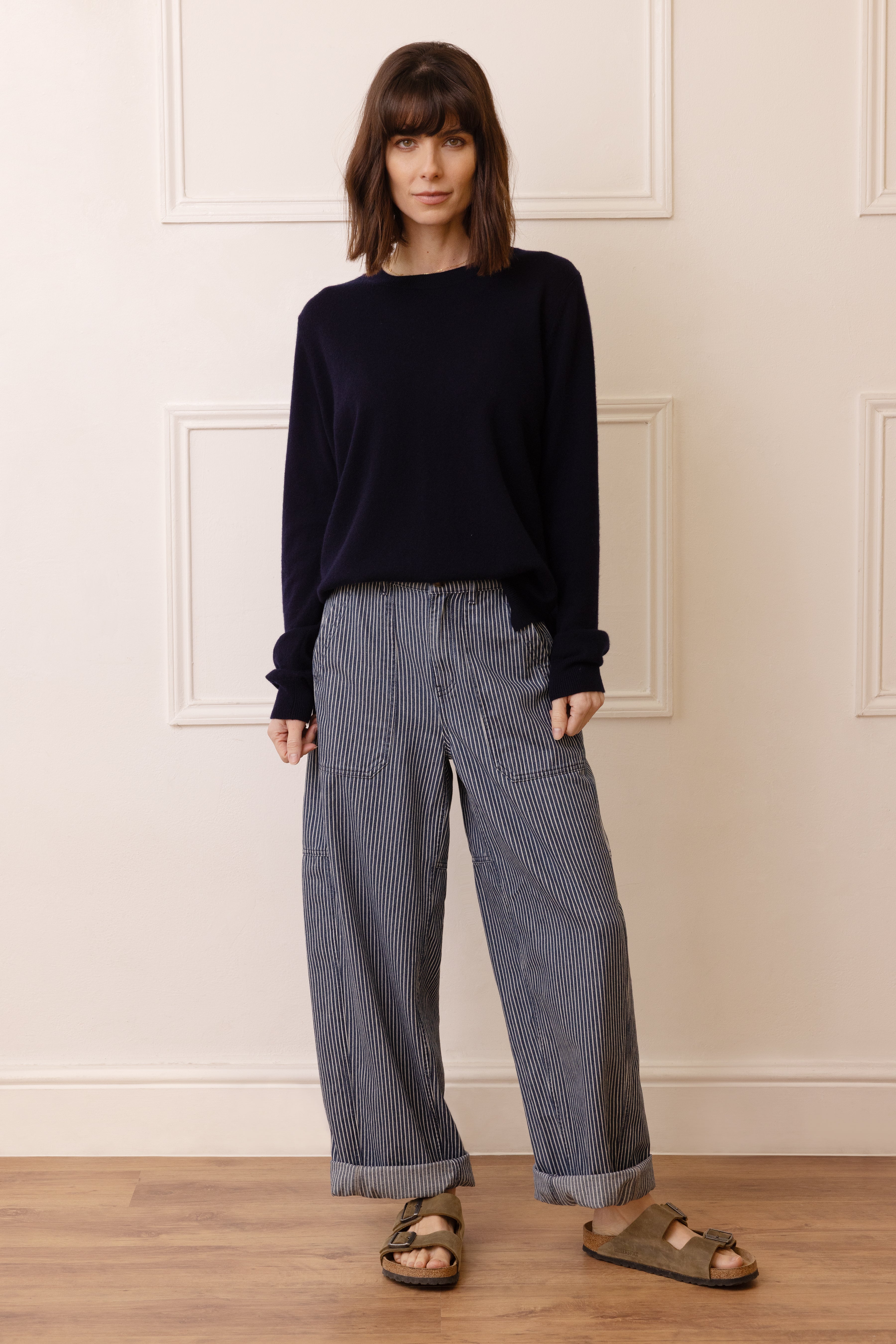 Alex Cashmere Blend Jumper - Navy