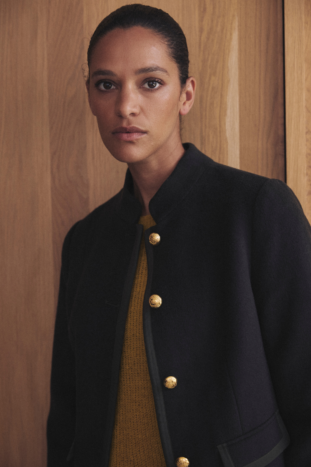 Greta Military Swing Jacket - Olive