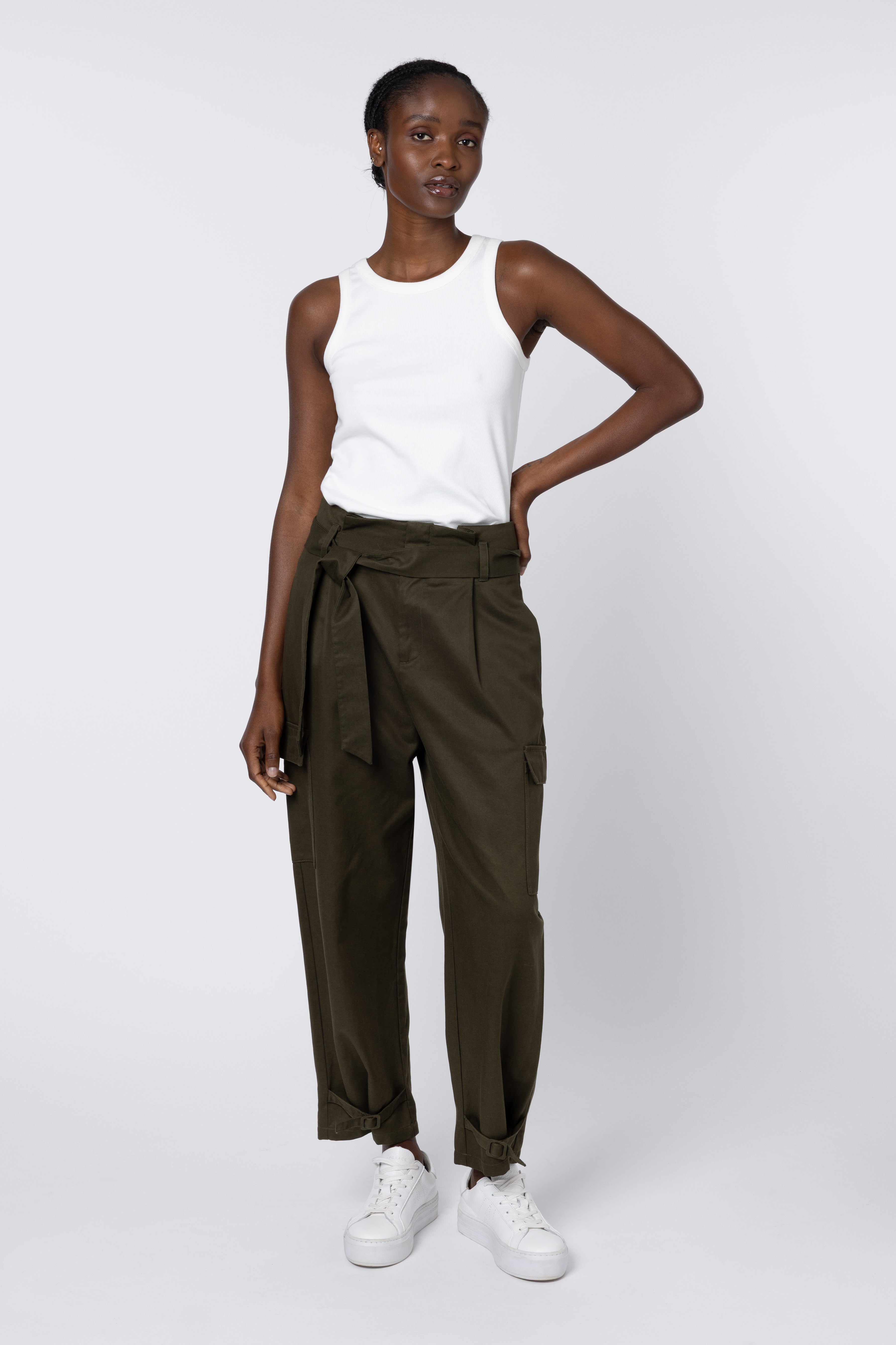 Maya Rib Jersey Vest - Off White