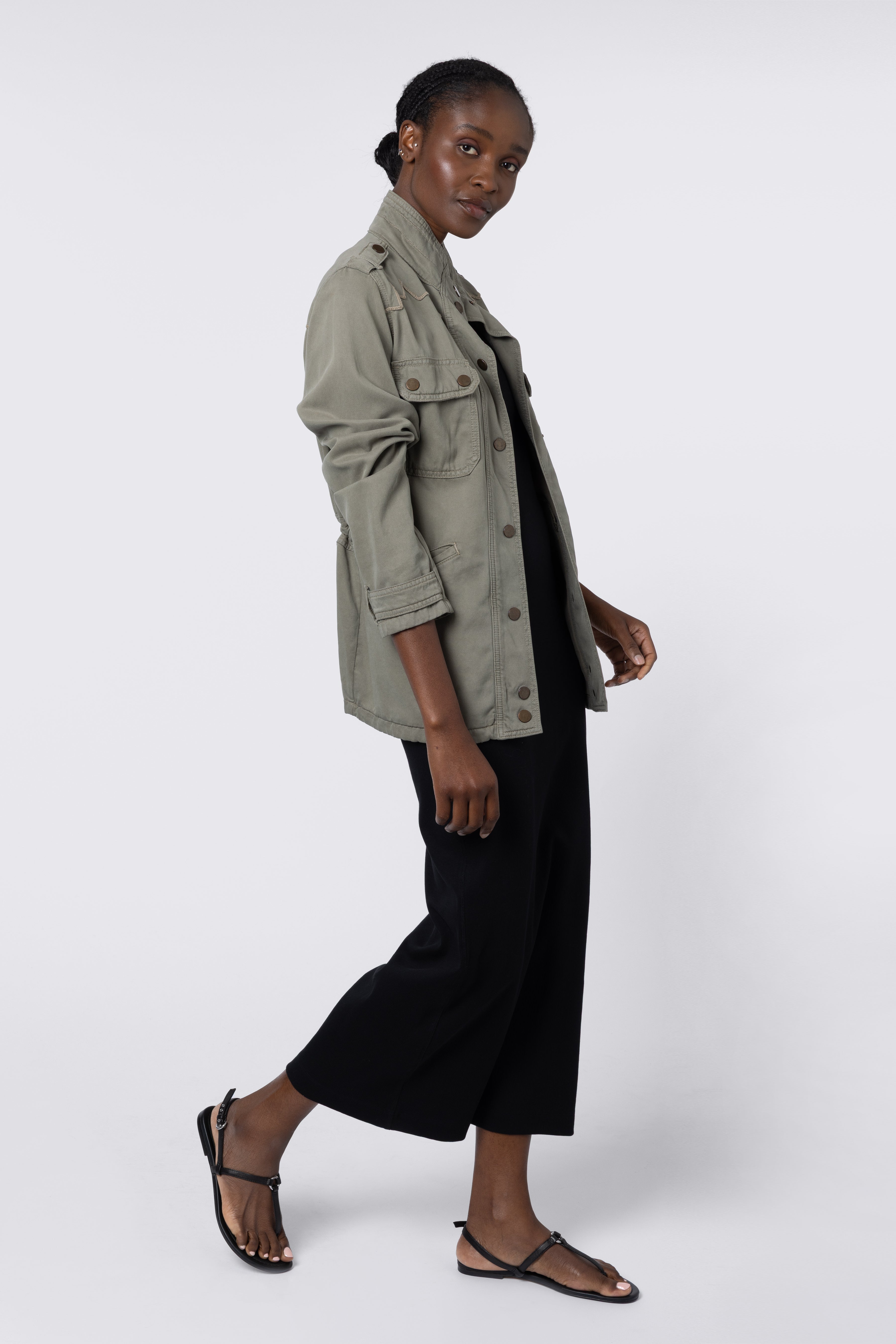 Tina Shacket - Khaki - Eleven Loves