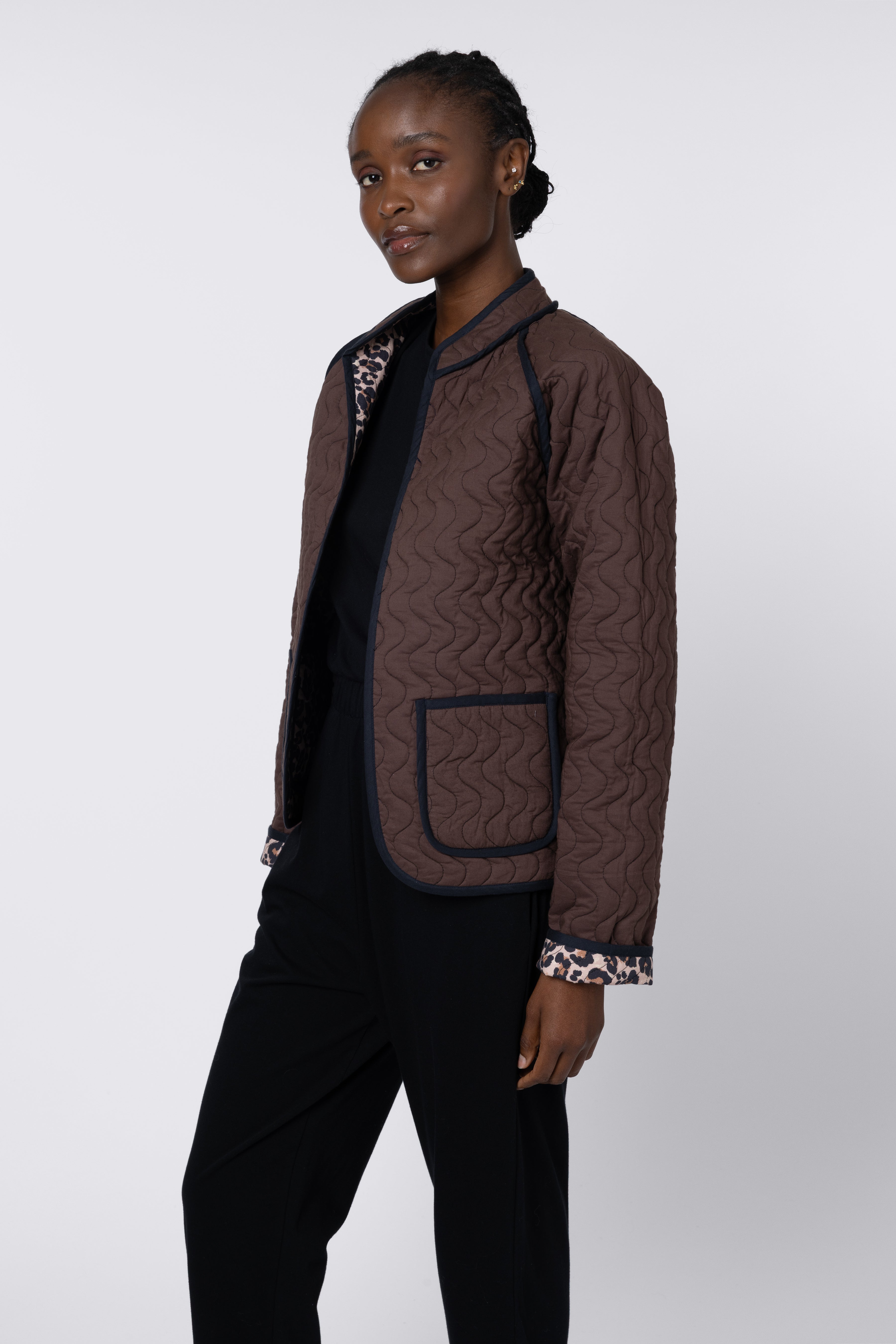 Lola Leopard Print Jacket