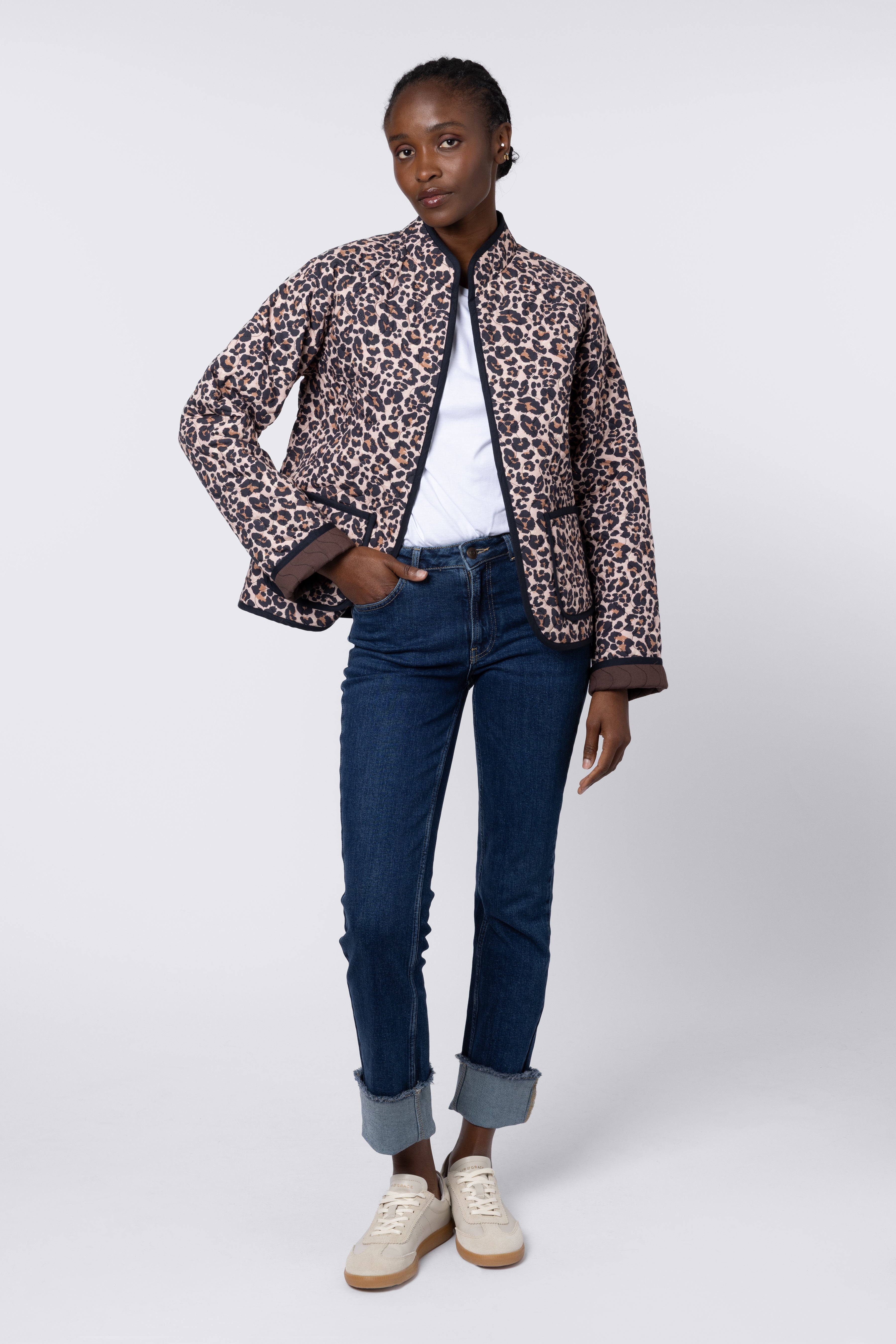Lola Leopard Print Jacket