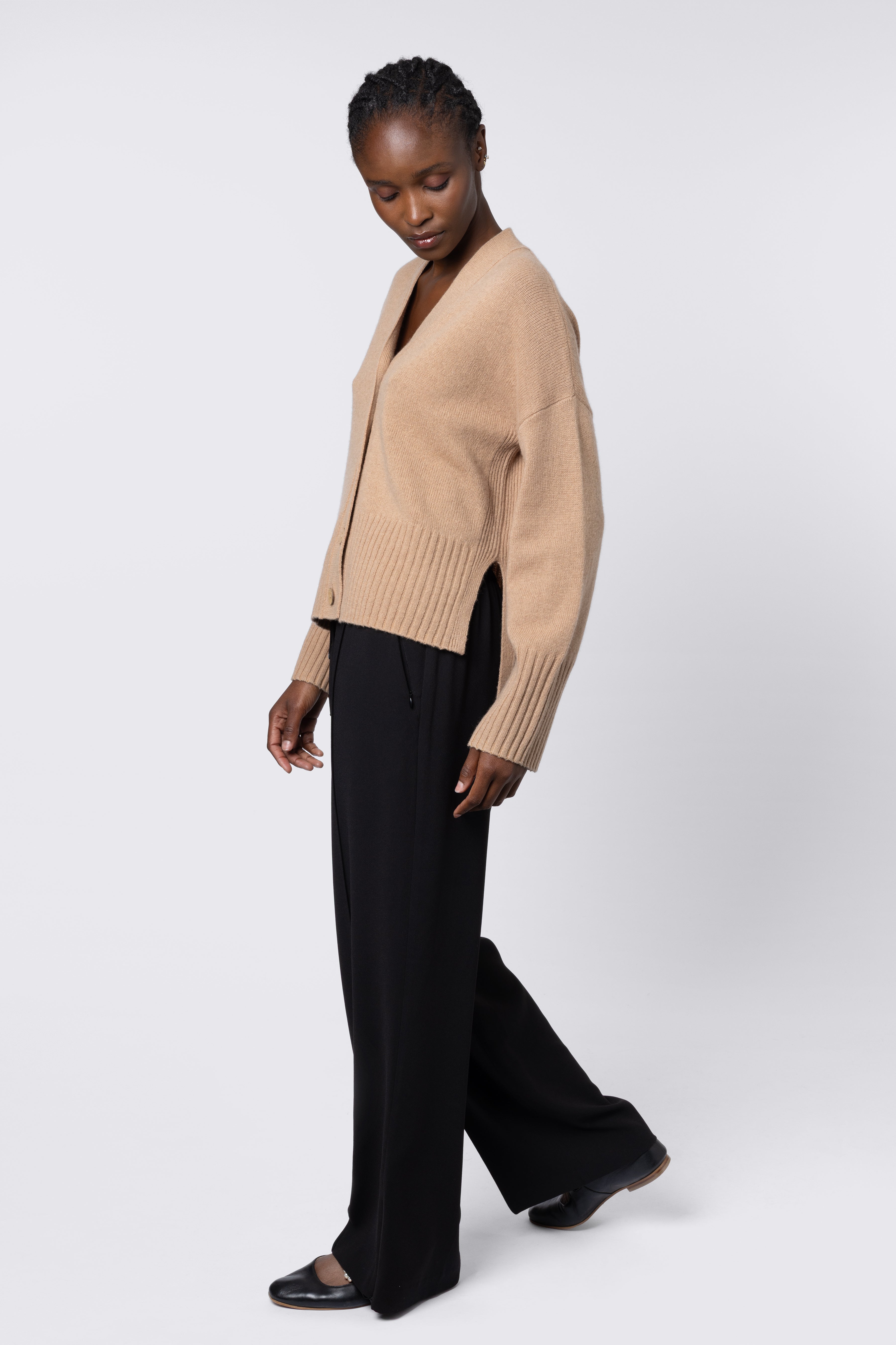 Zara Zip Trousers - Black