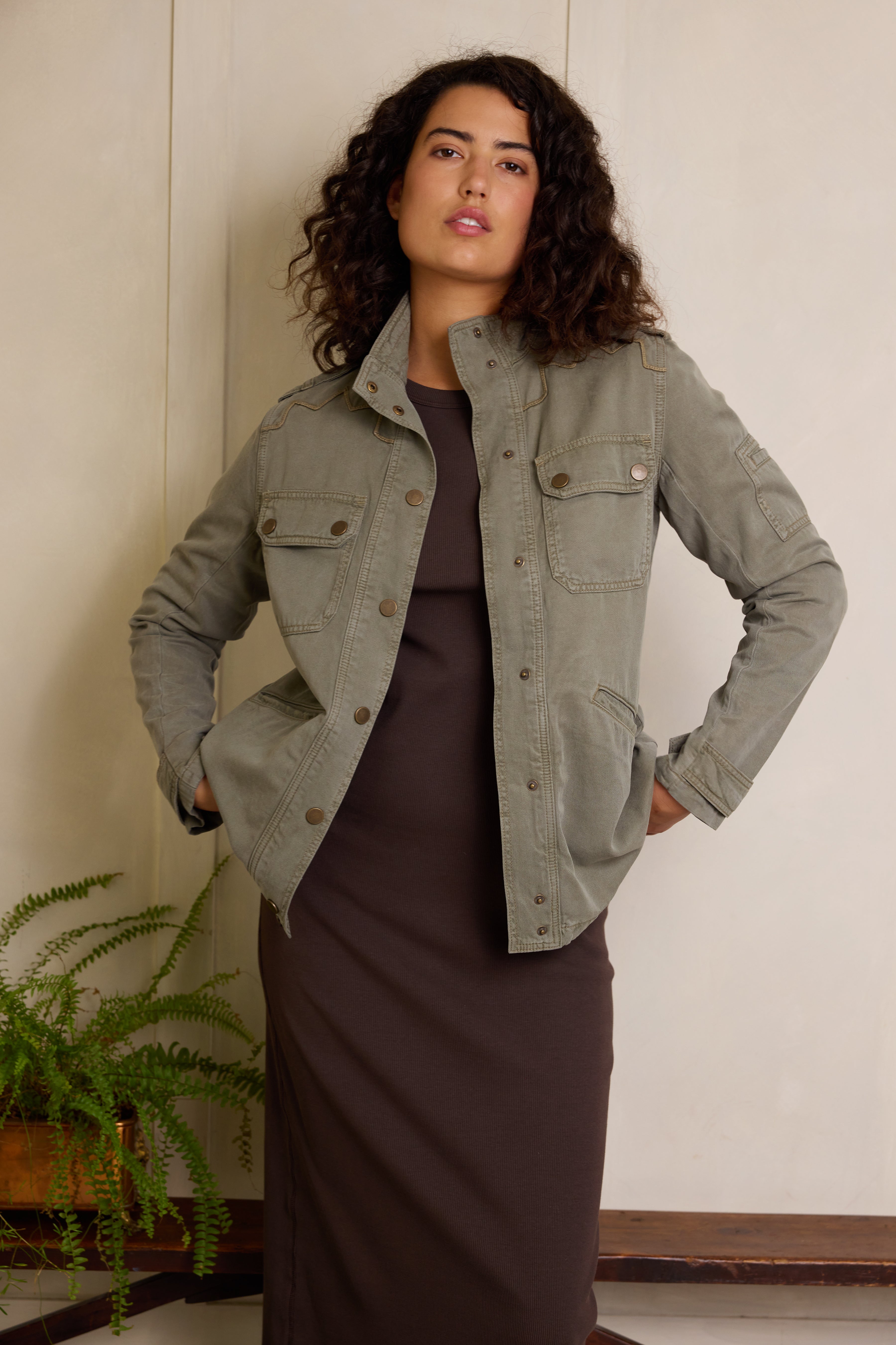 Tina Shacket - Khaki - Eleven Loves