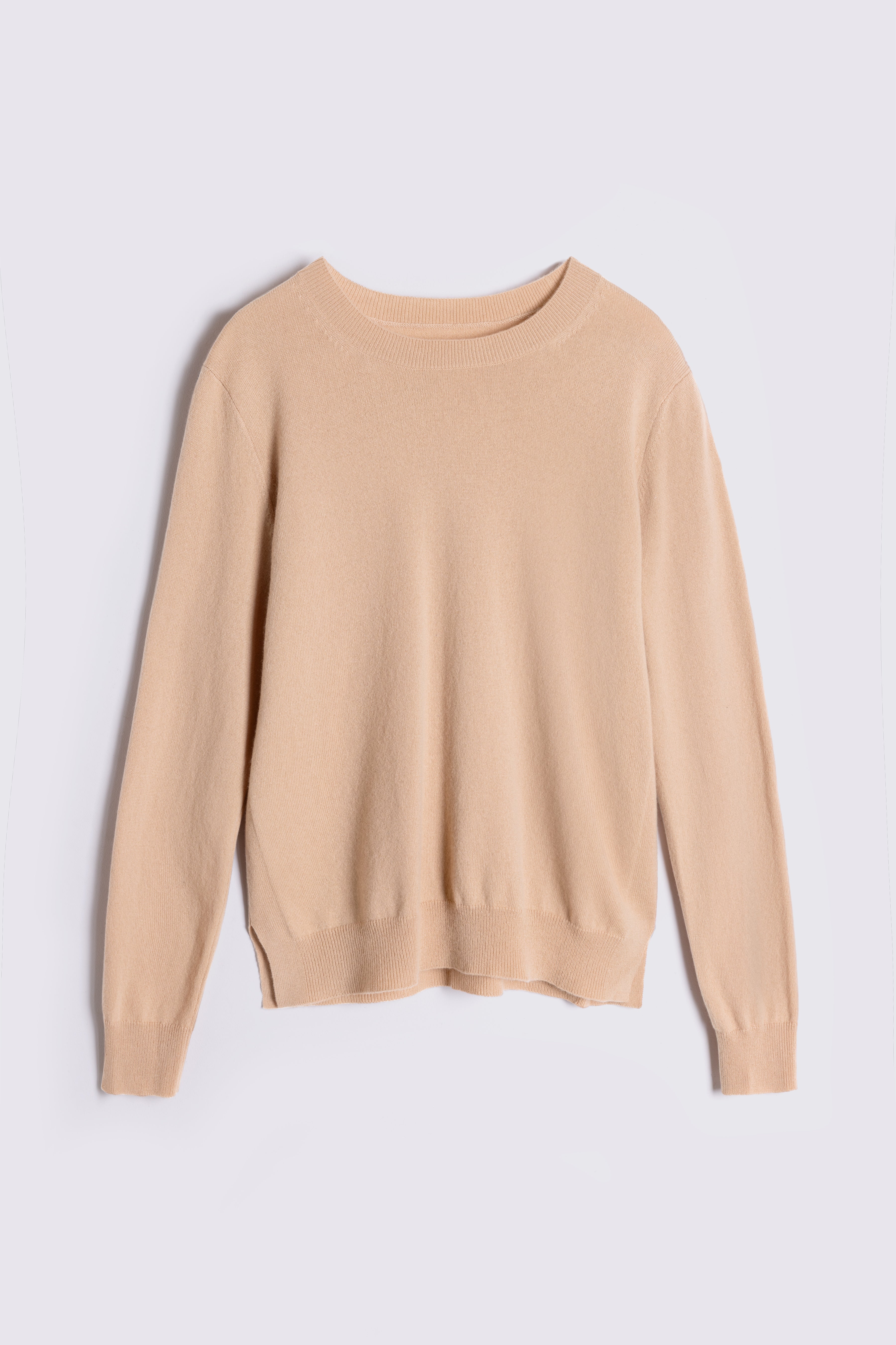 Alex Cashmere Blend Jumper - Cappuccino - Eleven Loves