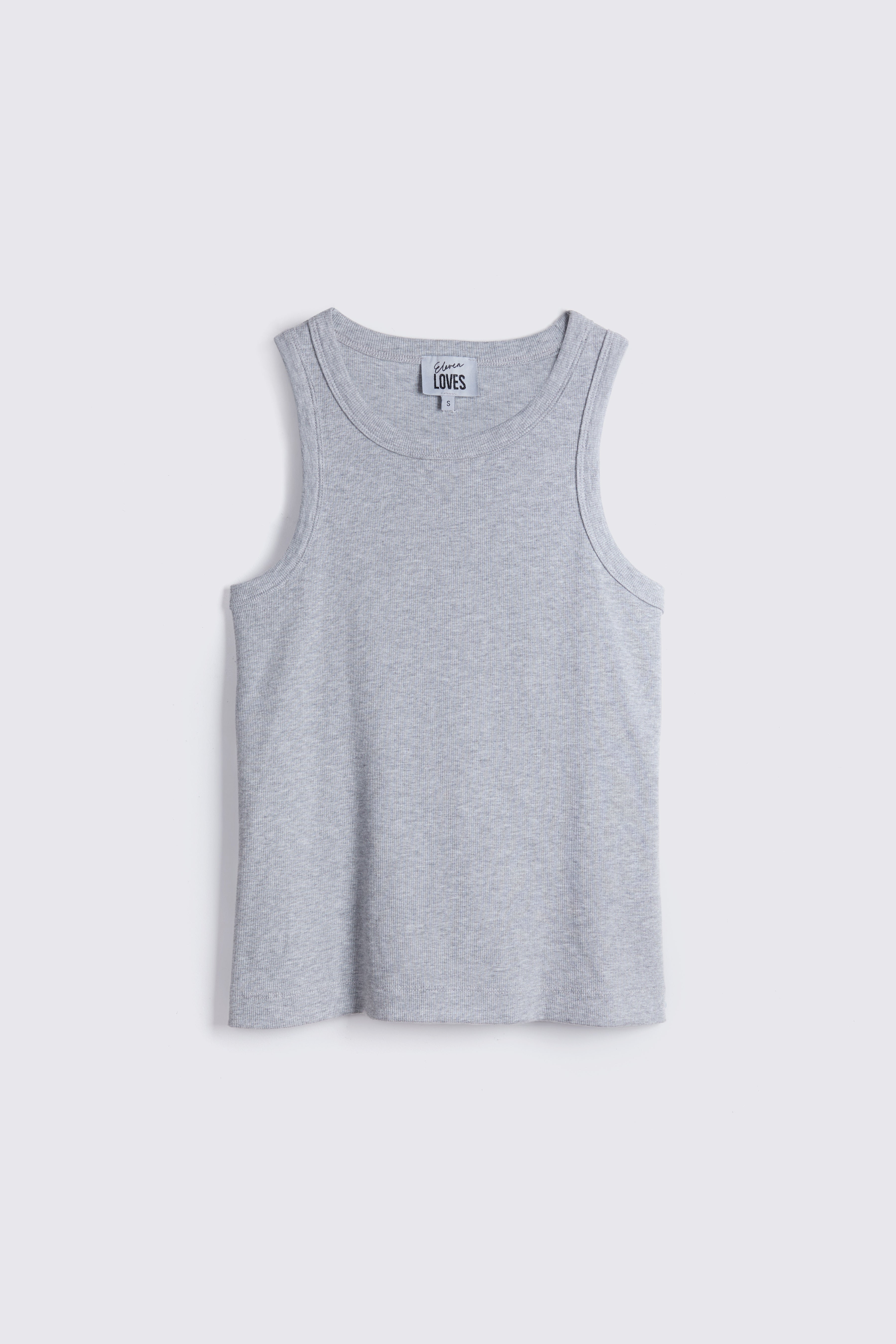Maya Rib Jersey Vest - Grey