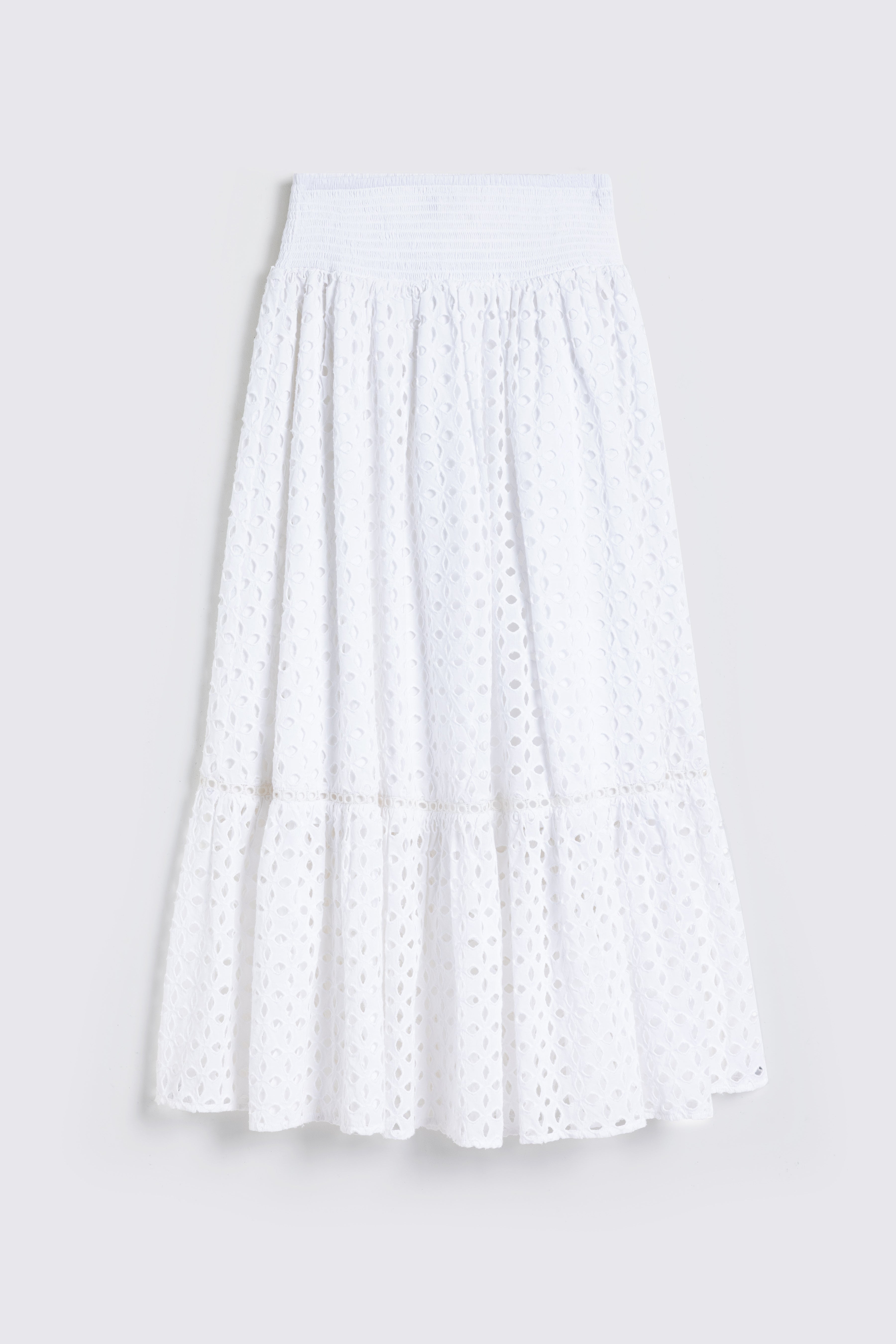 Beth Broderie Skirt - White