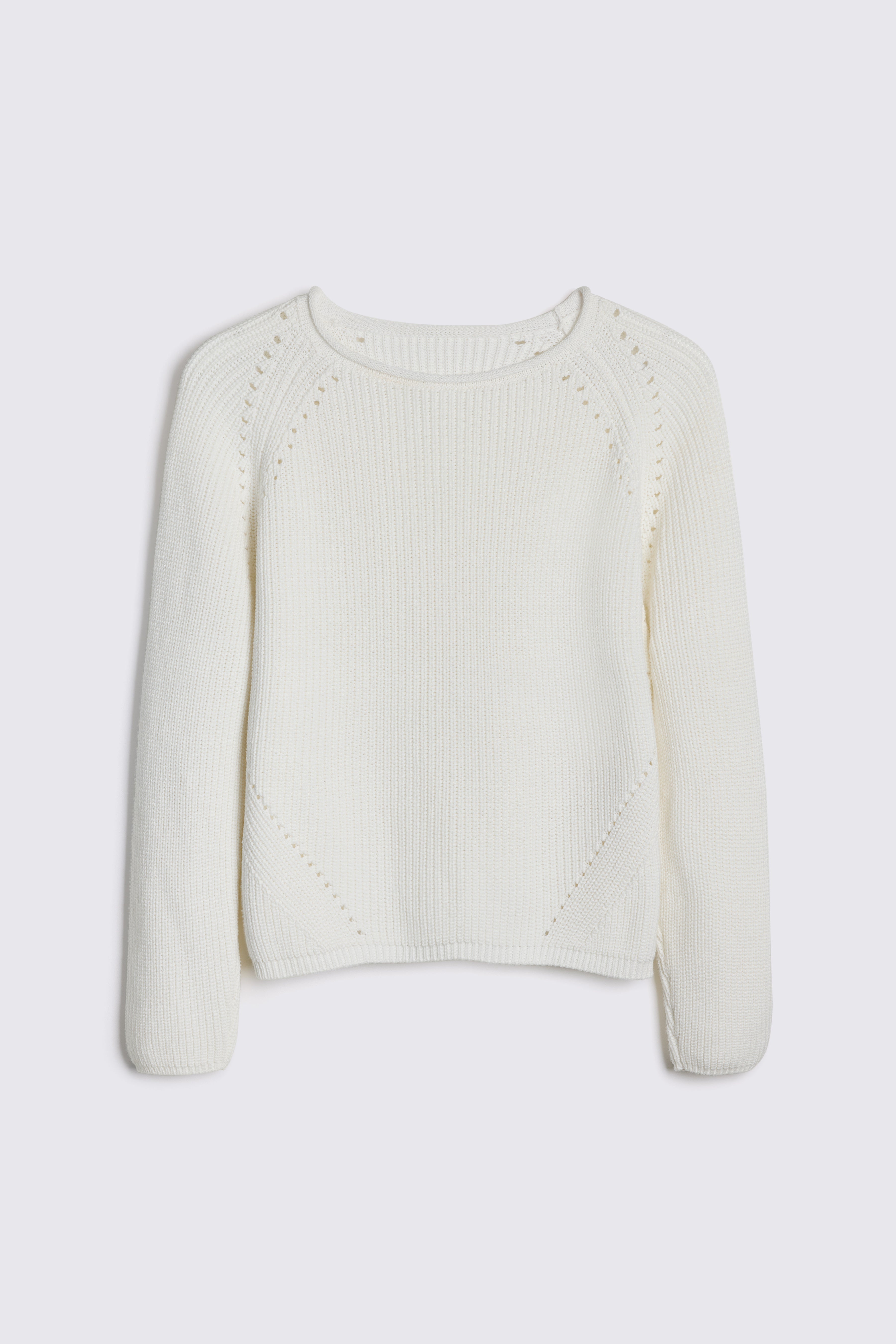 SS Polly Pointelle Jumper Off White - Eleven Loves