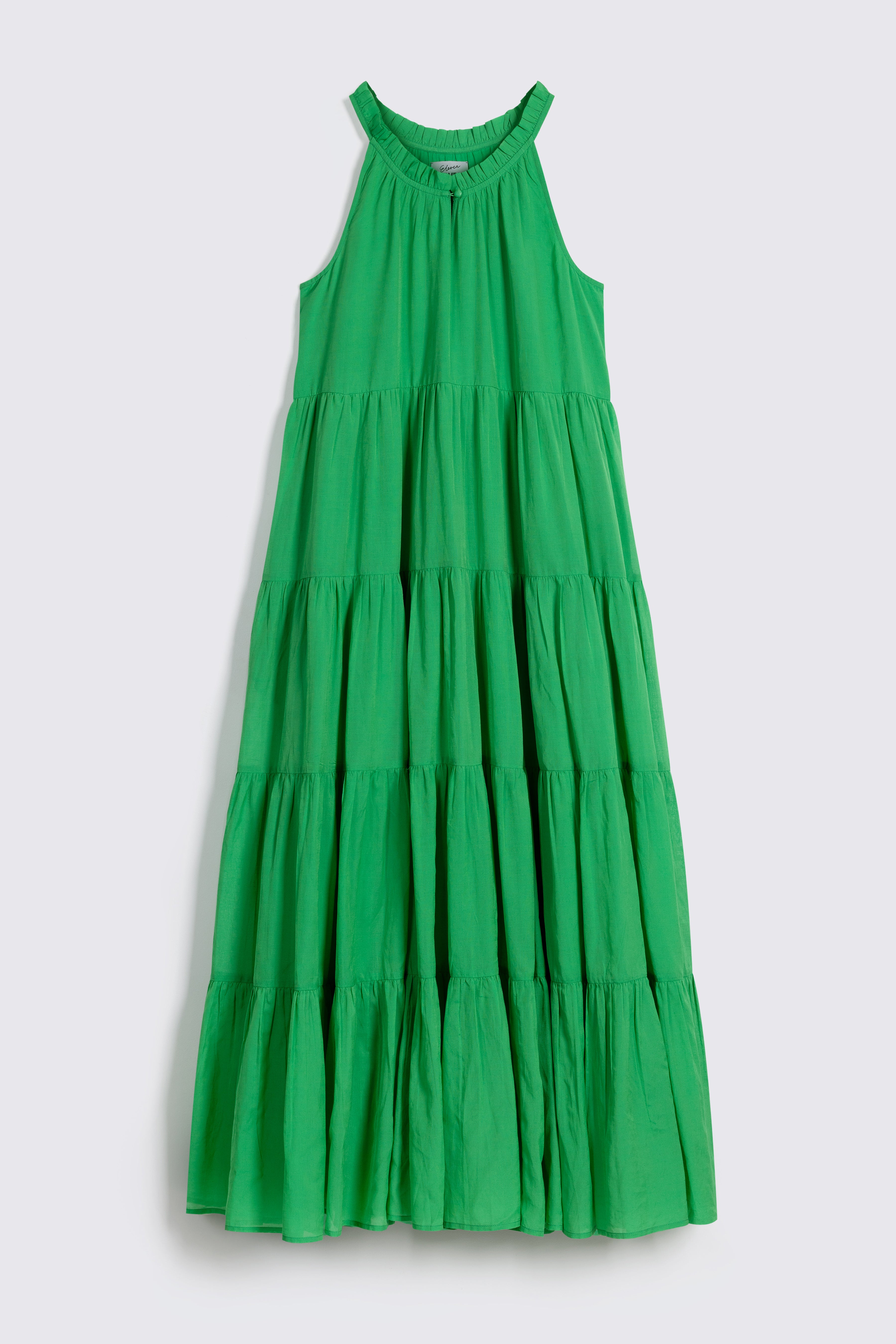 RUBY MAXI TIERED DRESS GREEN MAXI DRESS ELEVEN LOVES ELLEN LOVES 11LOVES SUMMER DRESS GREEN SUMMER DRESS