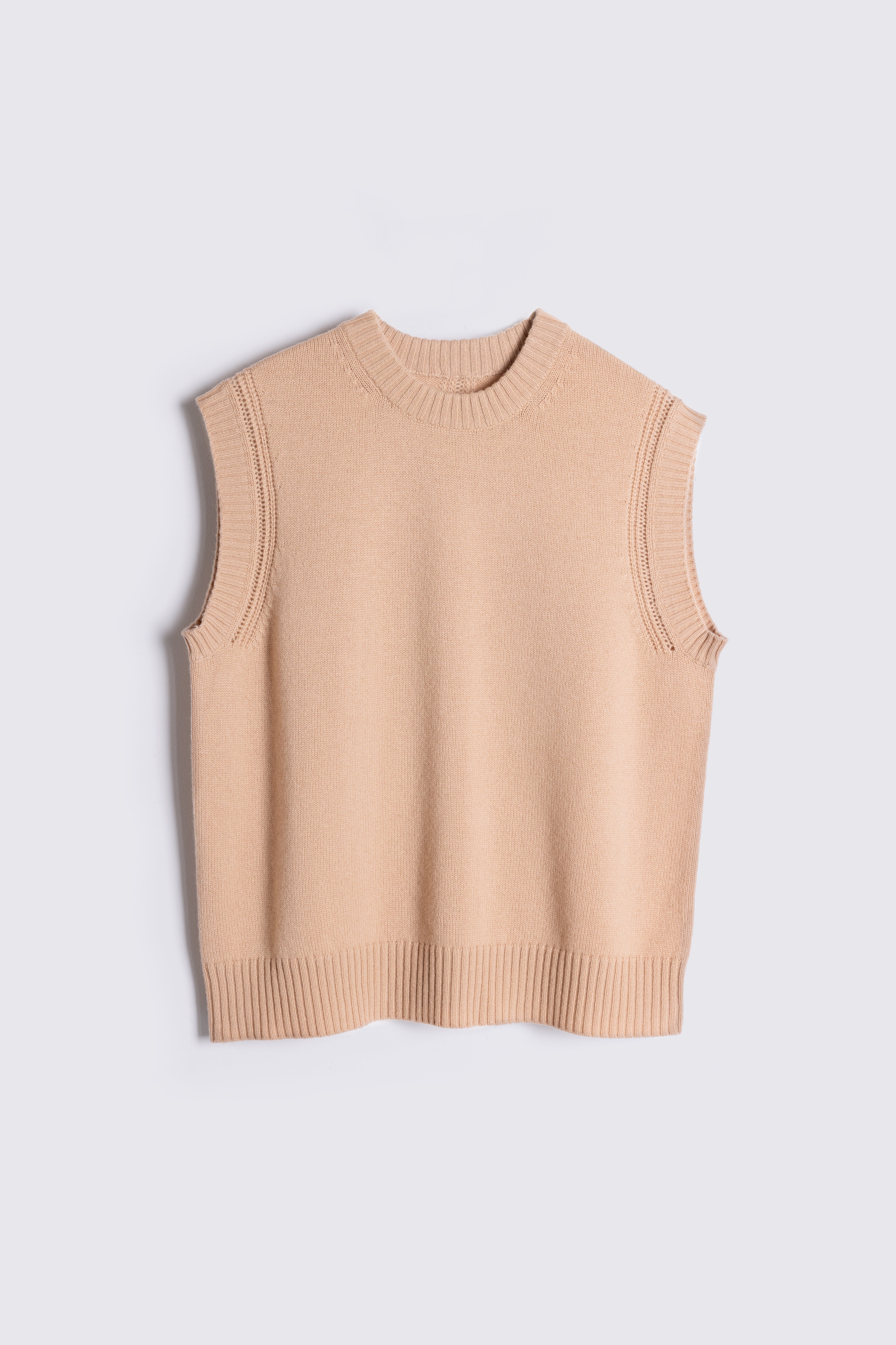 Nelly Cashmere Blend Tank - Cappuccino - Eleven Loves