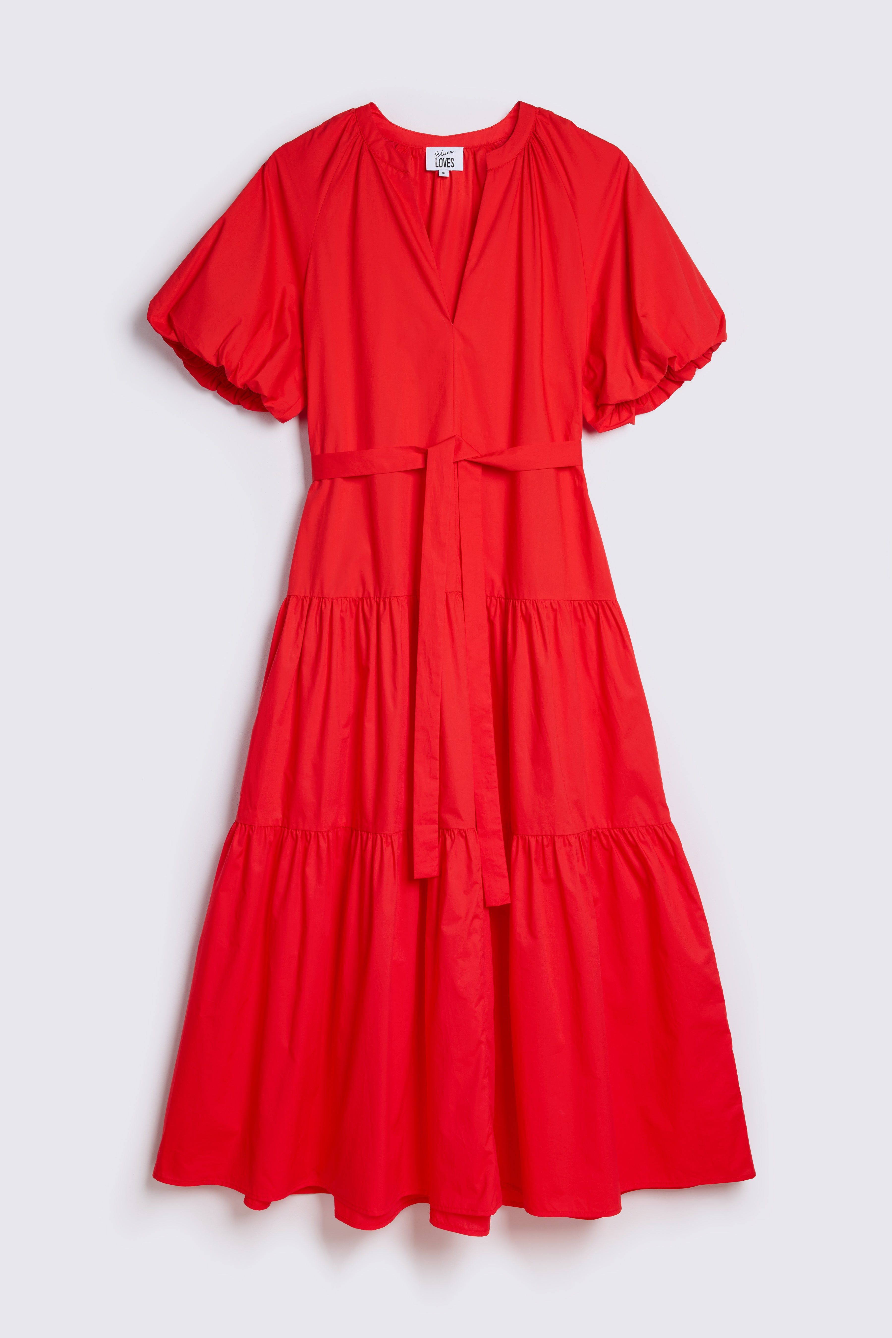 Dulce Tiered Dress - Red