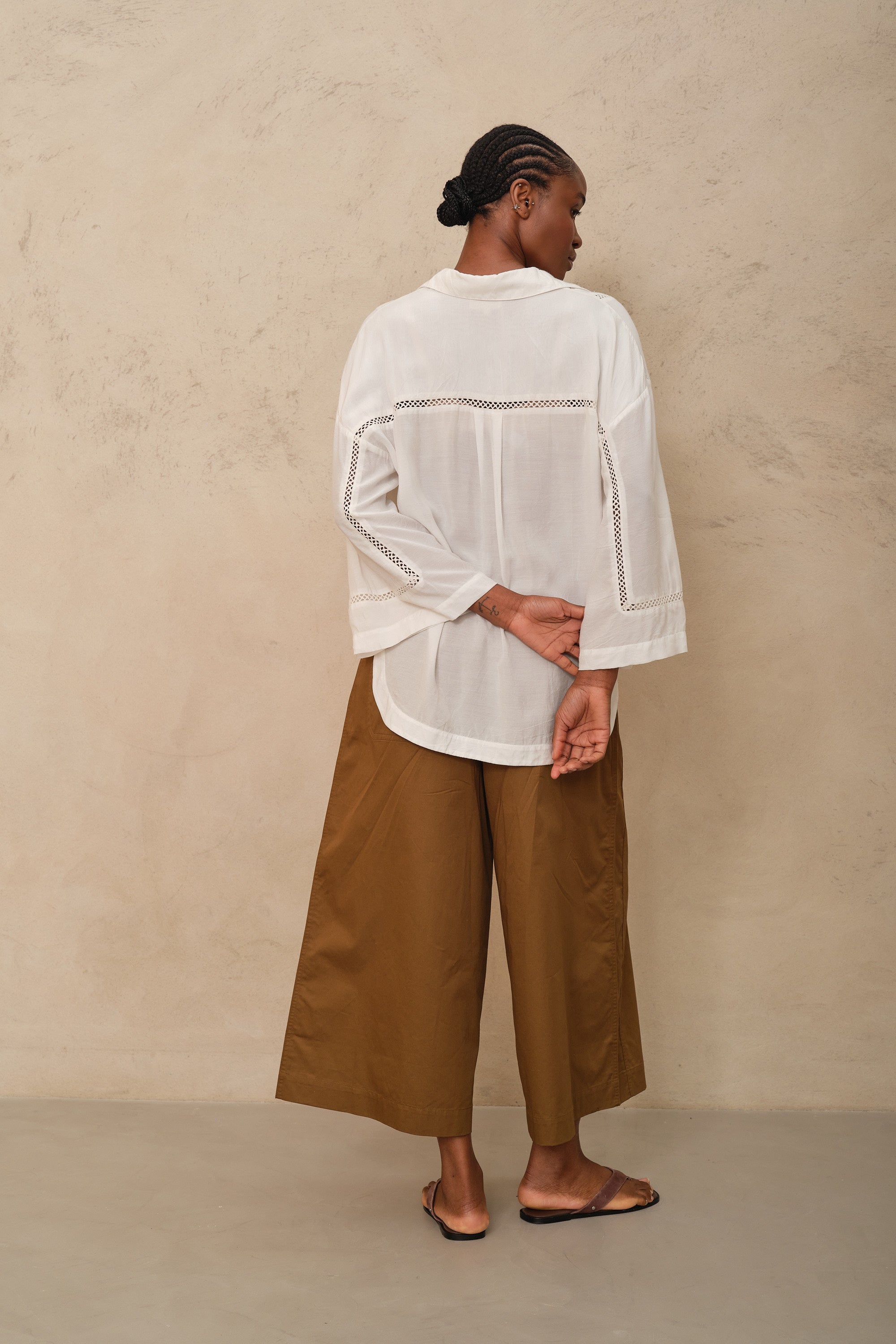 Verona Volume Shirt - Ivory