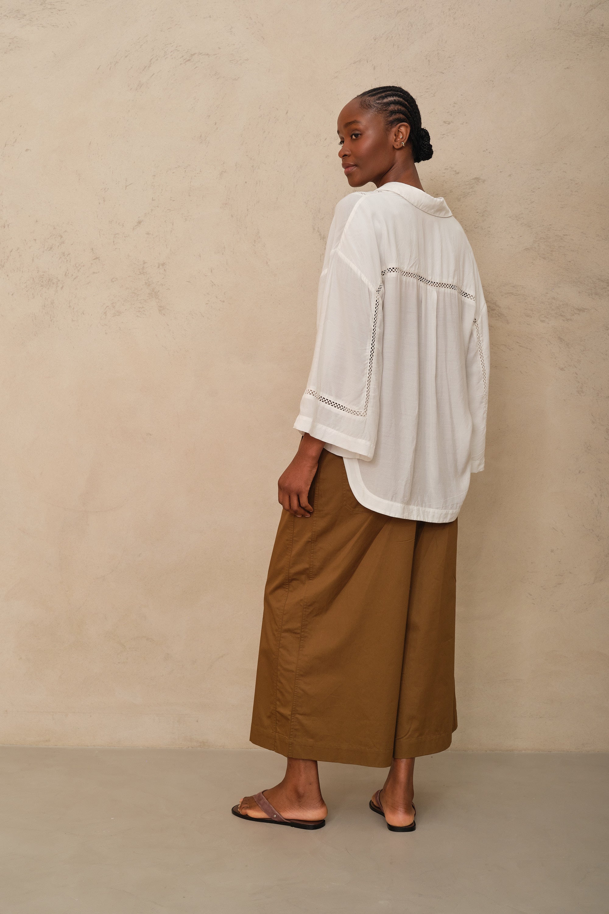 Verona Volume Shirt - Ivory