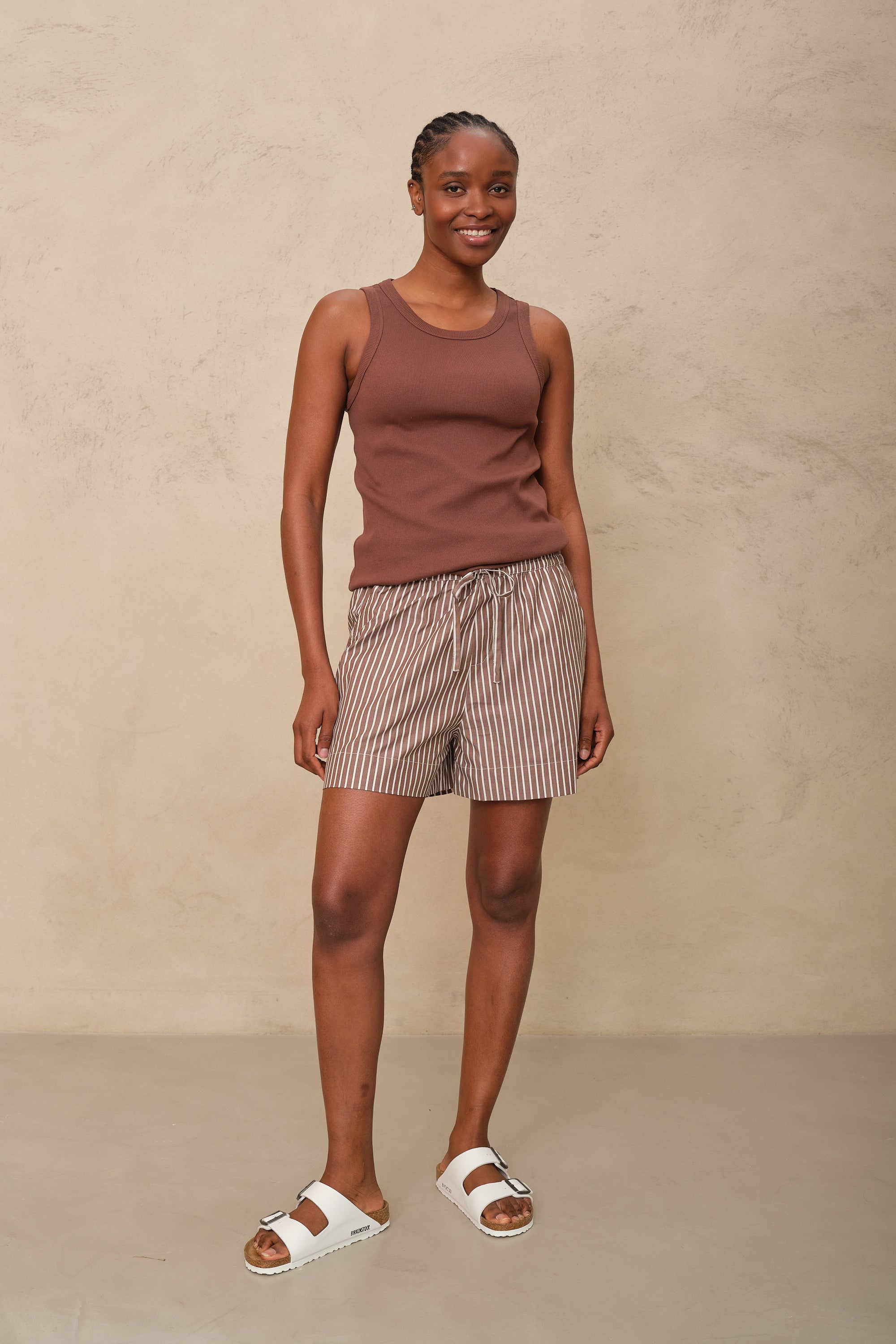Elouise Cotton Shorts - Stripe