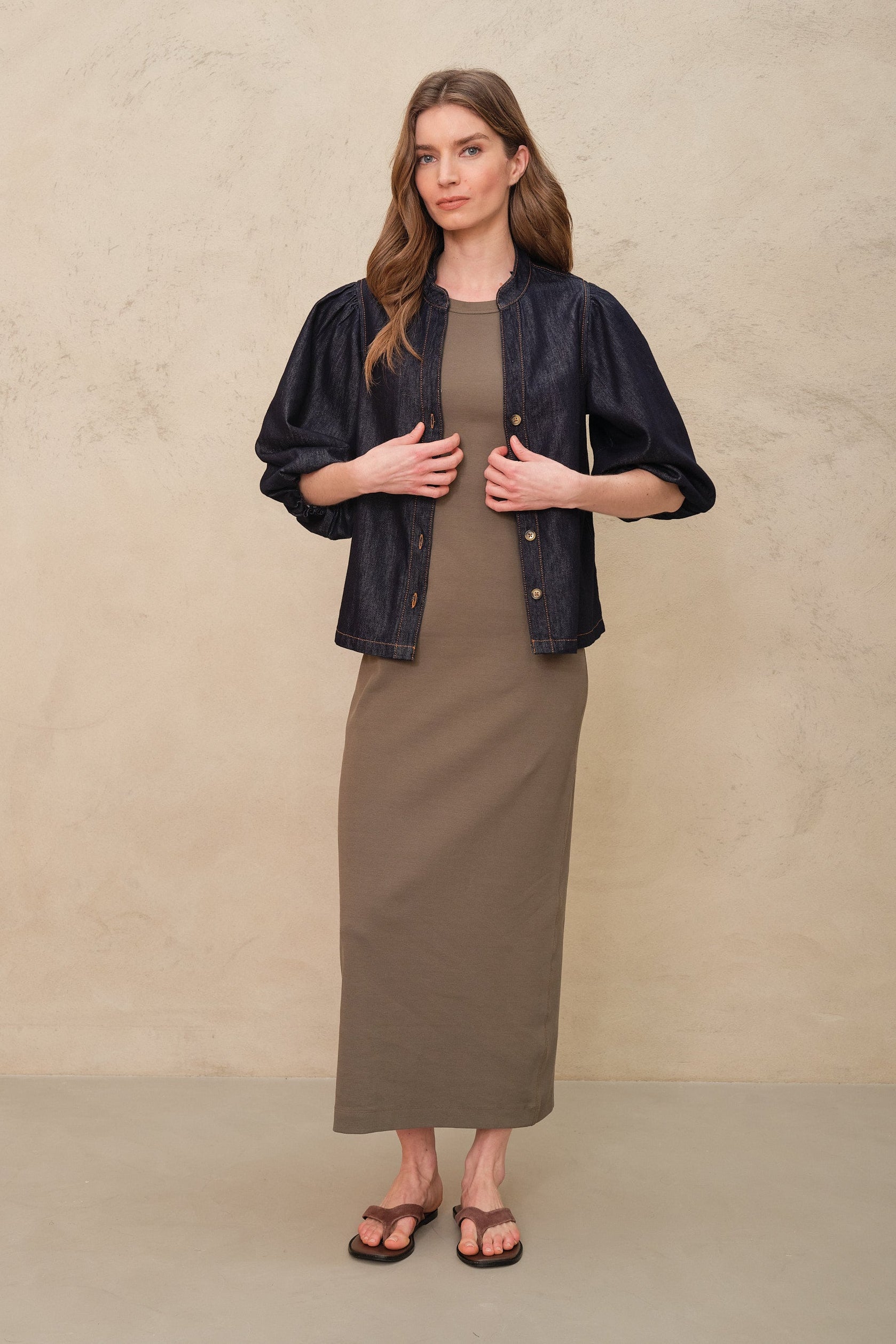 Izzy Jersey Dress - Olive