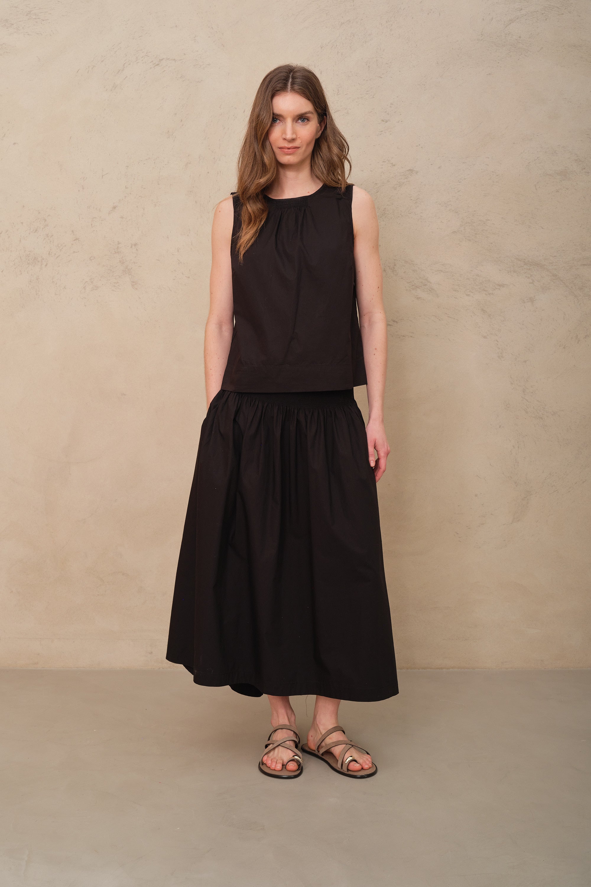 Sage Shell Top - Black