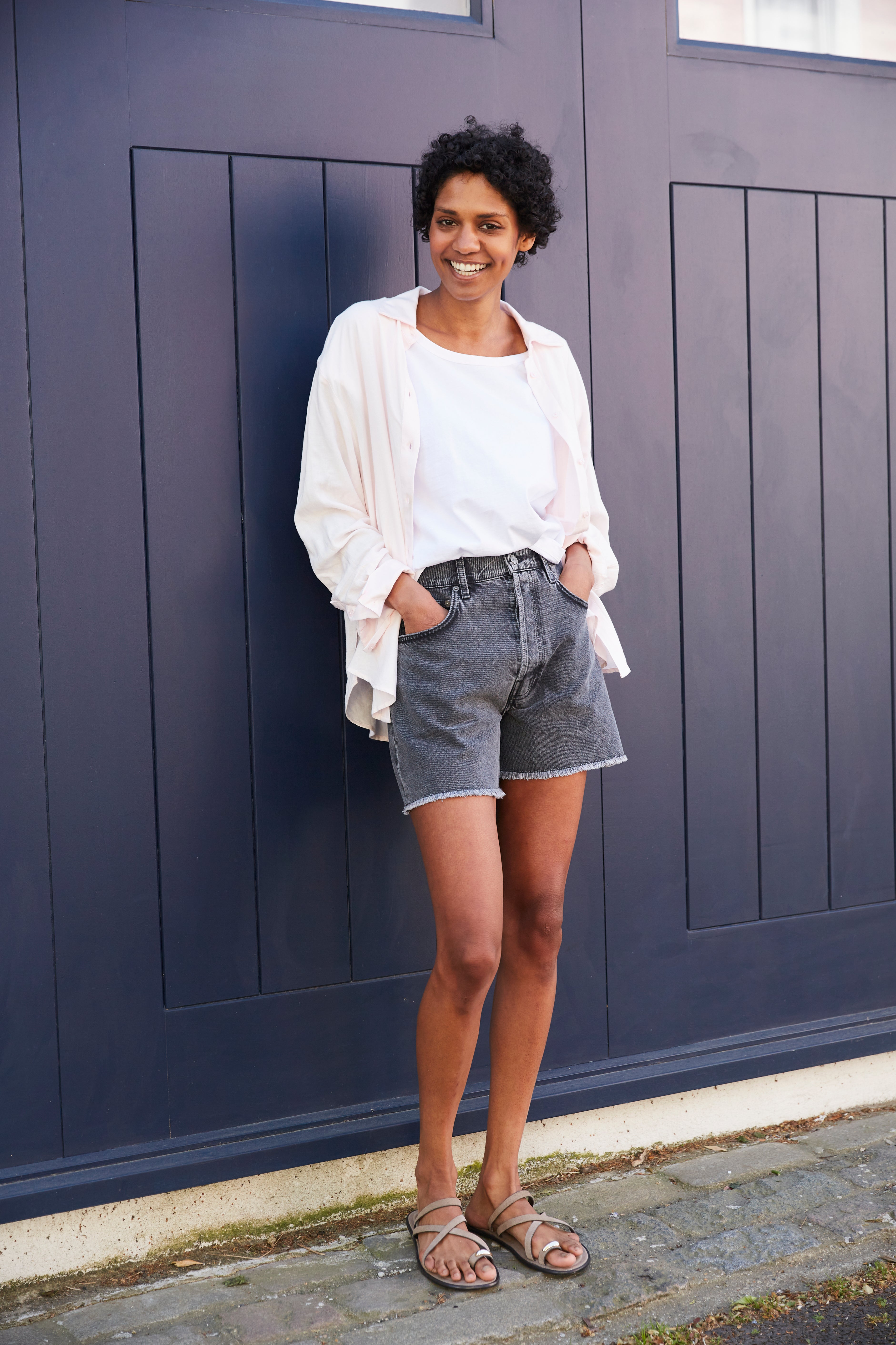 Alice Denim Shorts - Washed Black