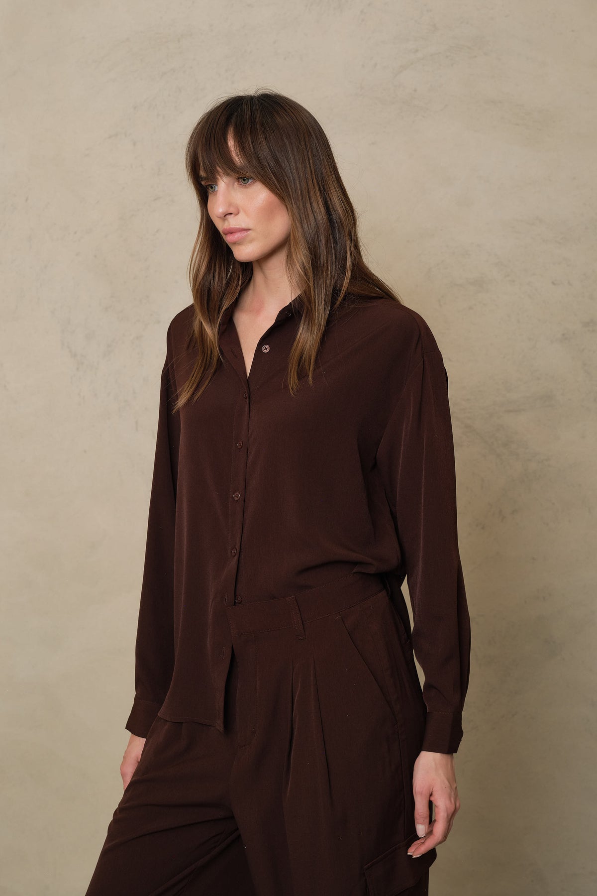 Margot shirt in chocolate