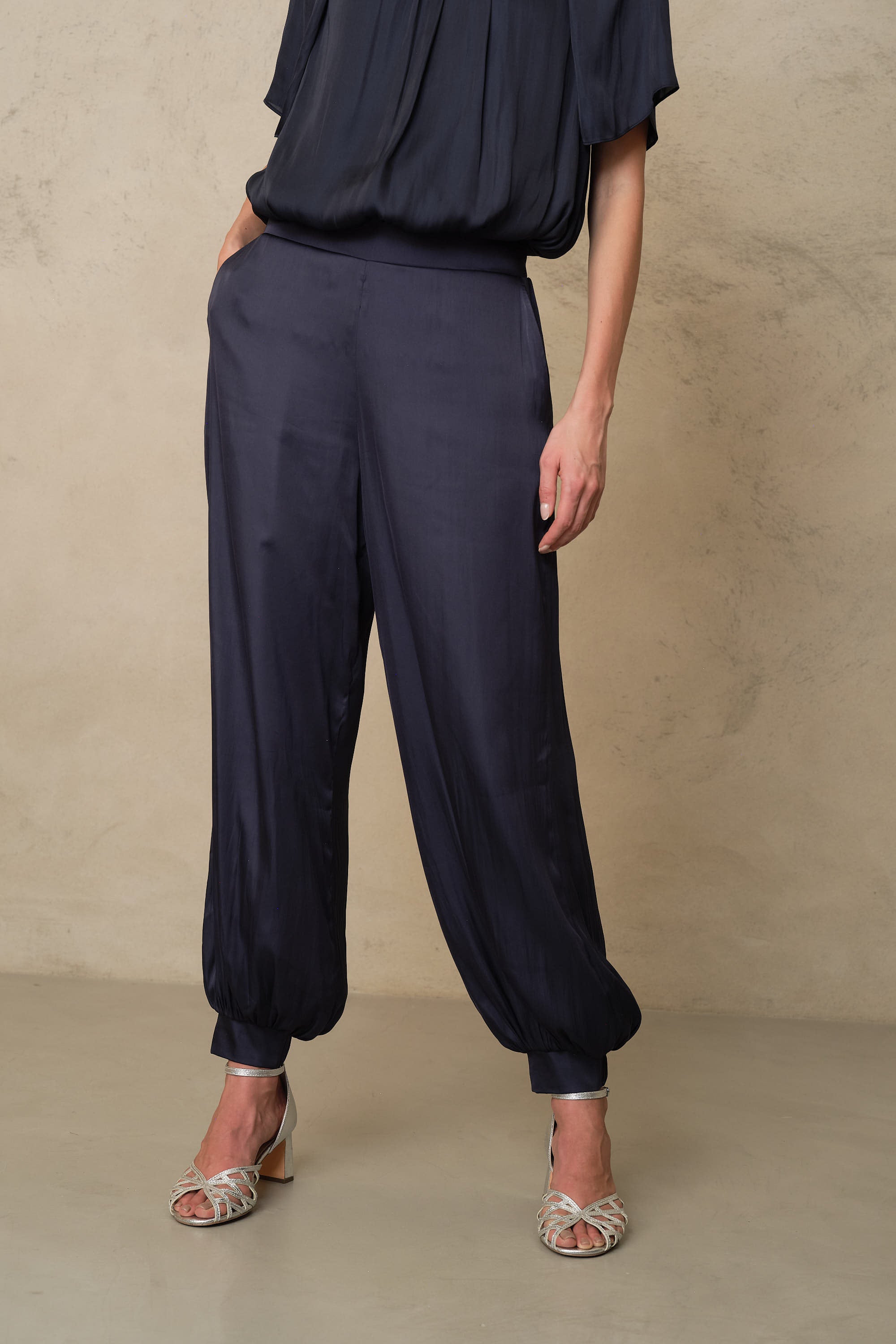 Maeve Balloon Trousers - Navy