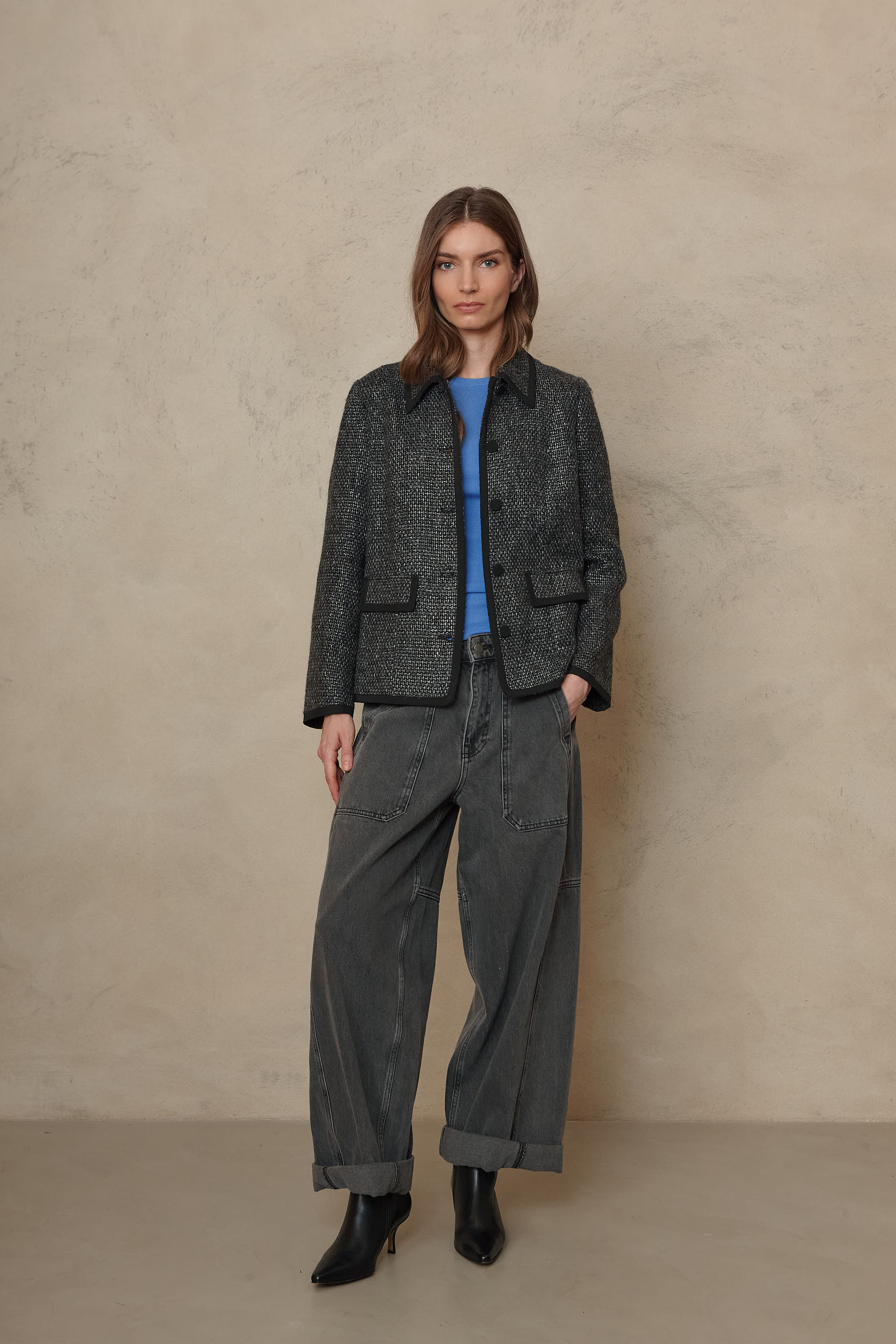 Celine swing jacket in grey