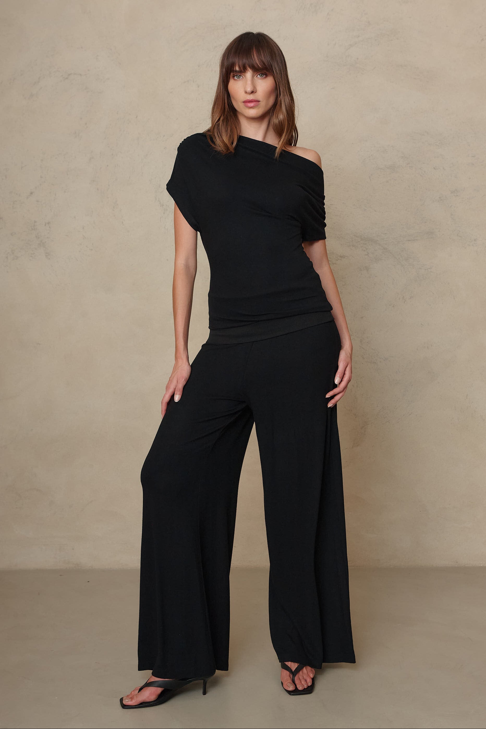 Esme Off Shoulder Top - Black