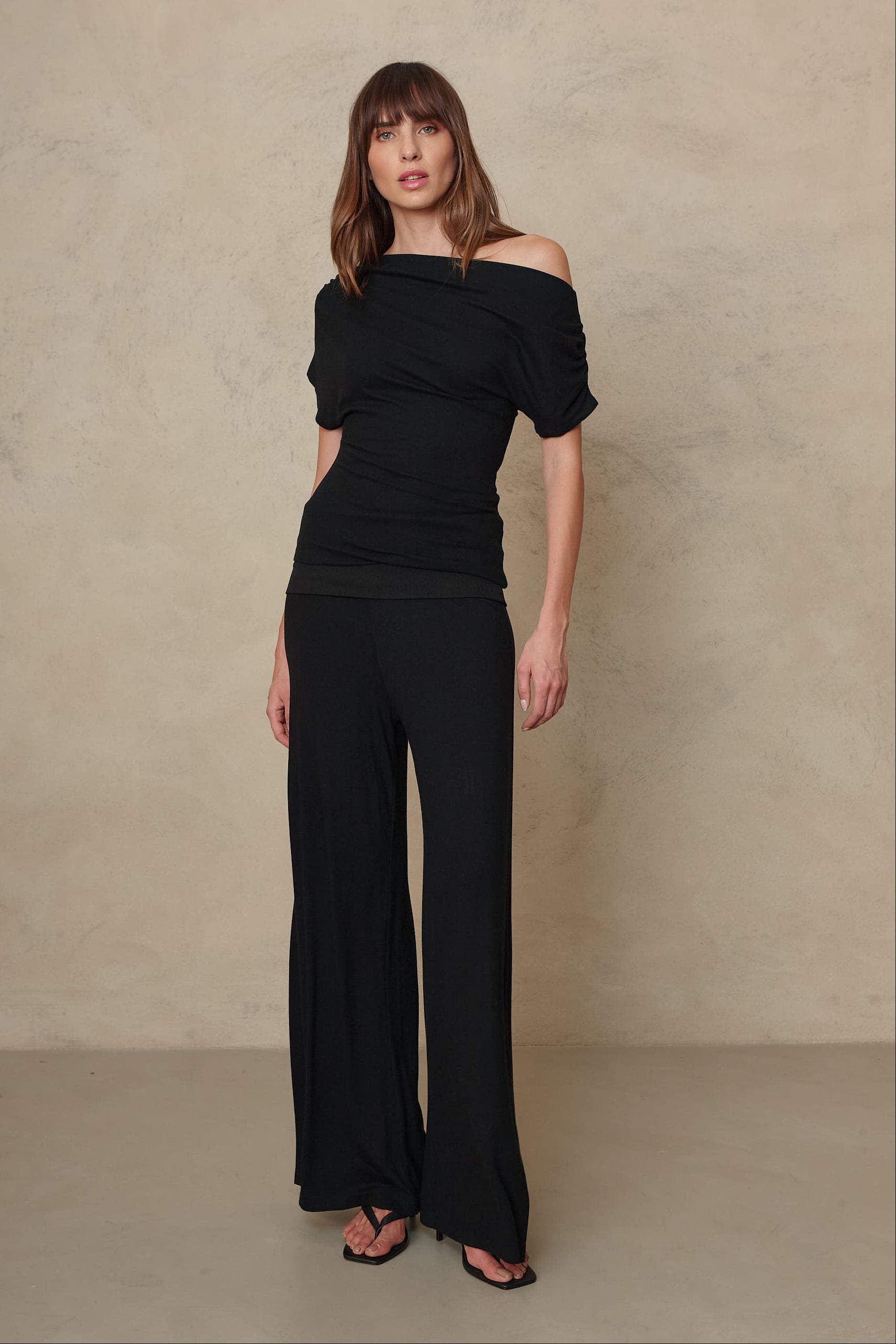 Esme Off Shoulder Top - Black
