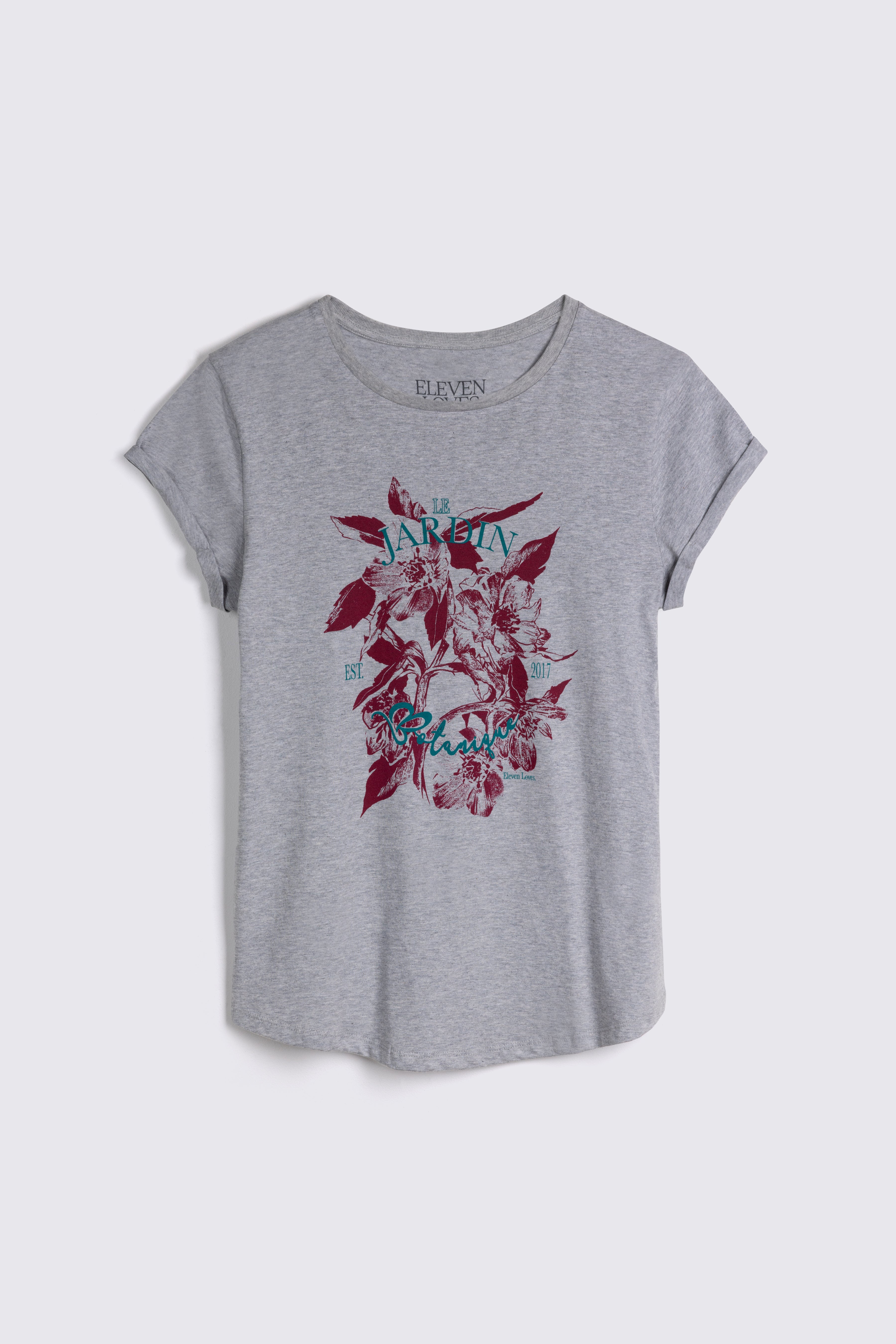 Le Jardin Neat Fit T-Shirt - Grey
