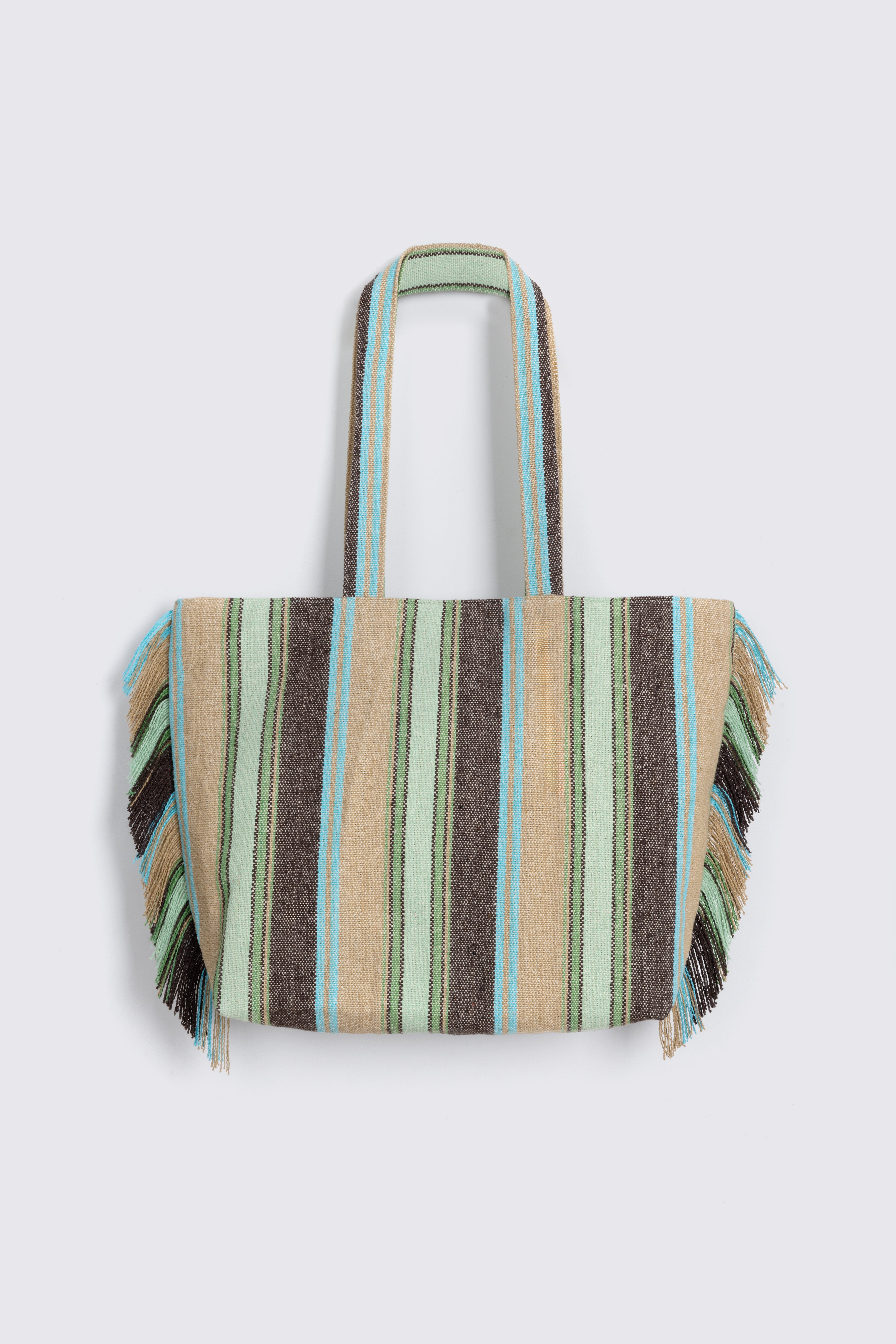 Suki Stripe Bag Multi Green