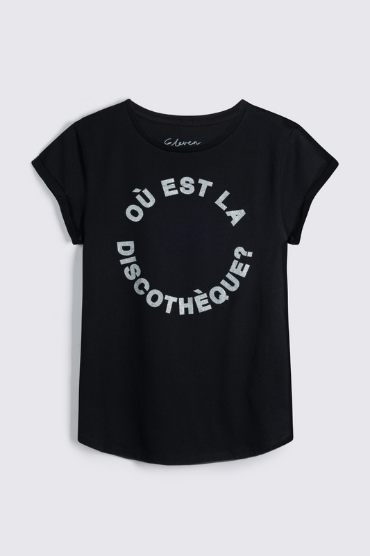 ou est la discotheque black t-shirt eleven loves
