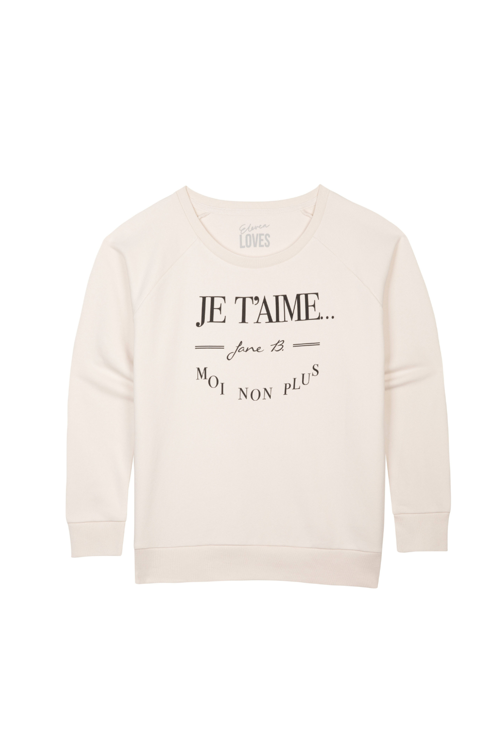 Je T'aime Sweatshirt - Vintage White