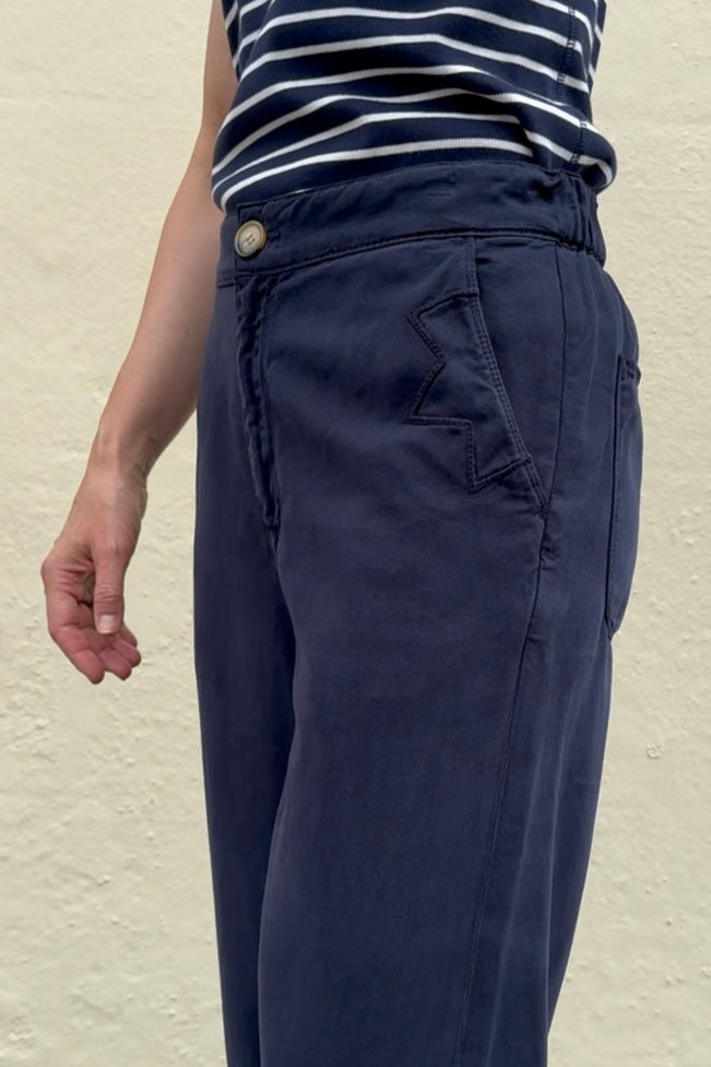 Kate Cargo Trouser - Navy