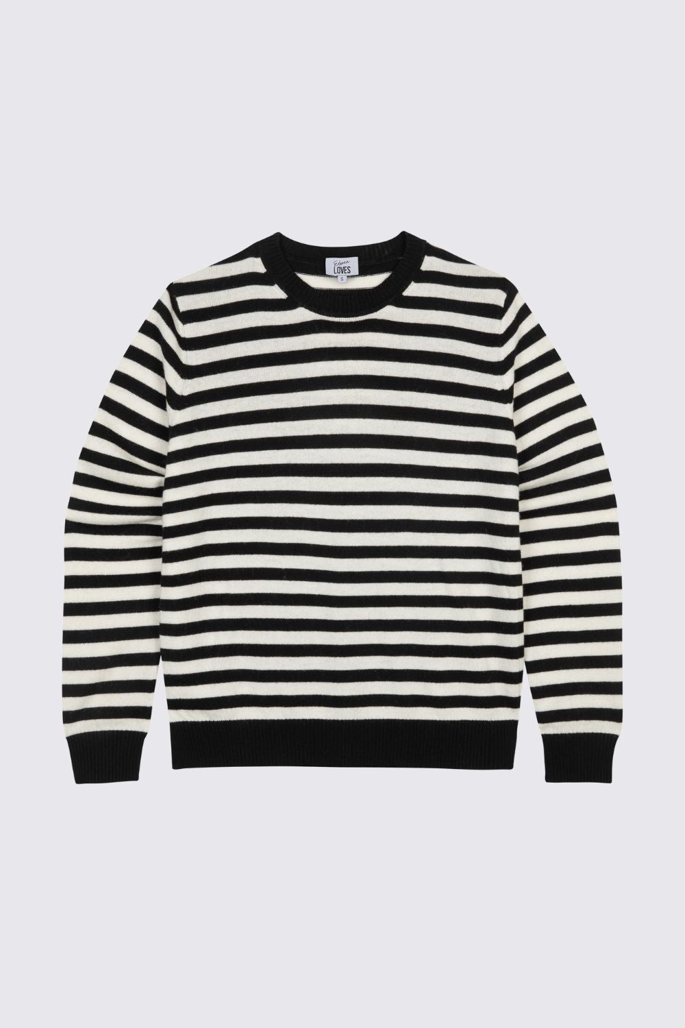 Camille Jumper Knitted jumper striped knitted jumper black and white stripe eleven loves ellen loves 11loves