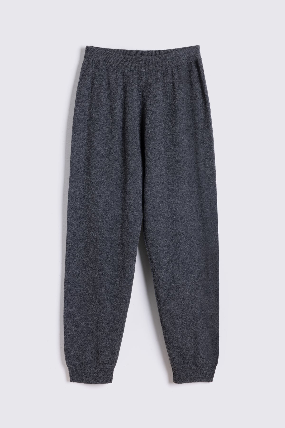 Charcoal joggers, the Antonia cashmere blend with a fully elasticated waist and cuffed hem