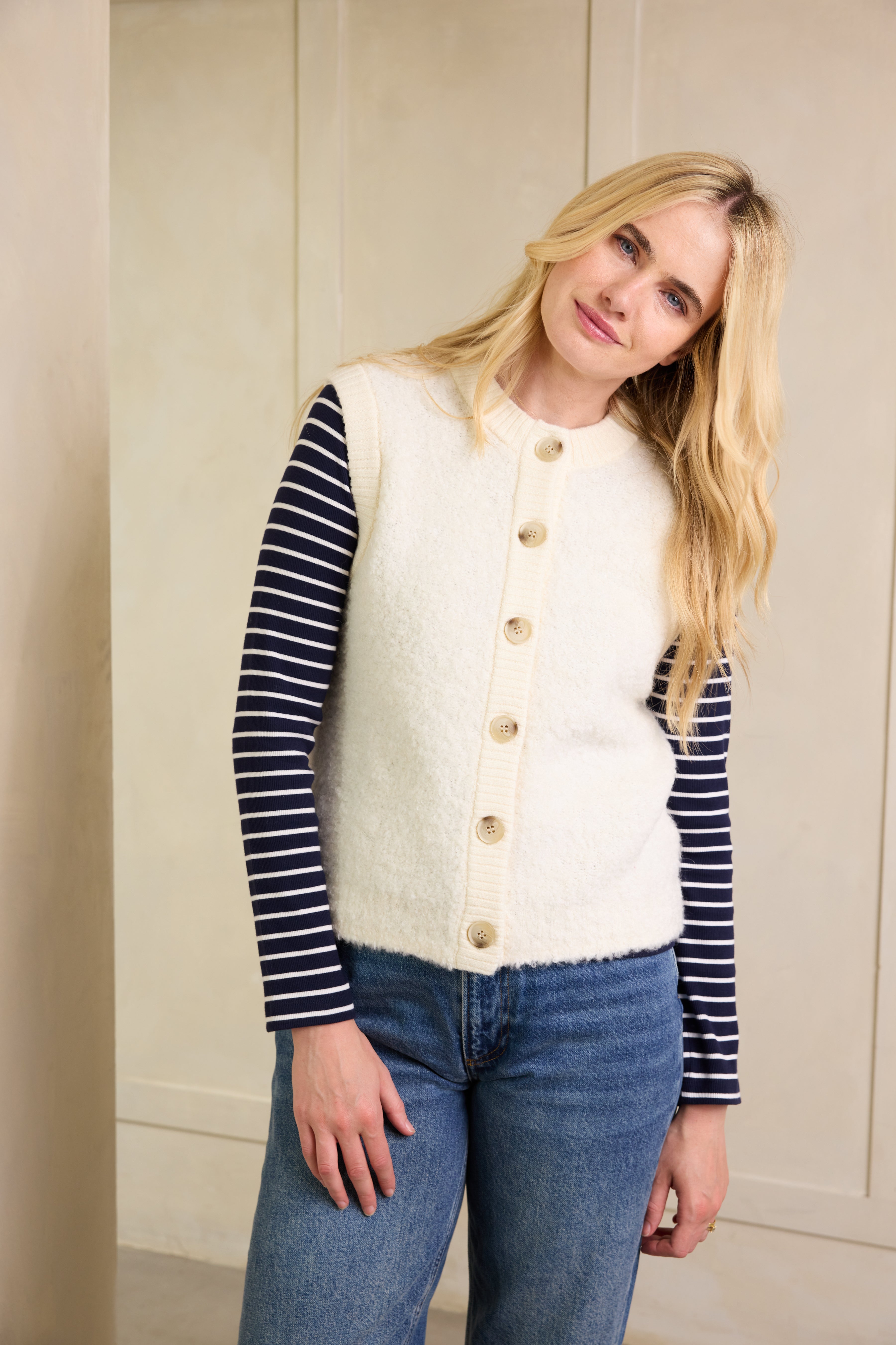Bonny Boucle Tank - Ivory
