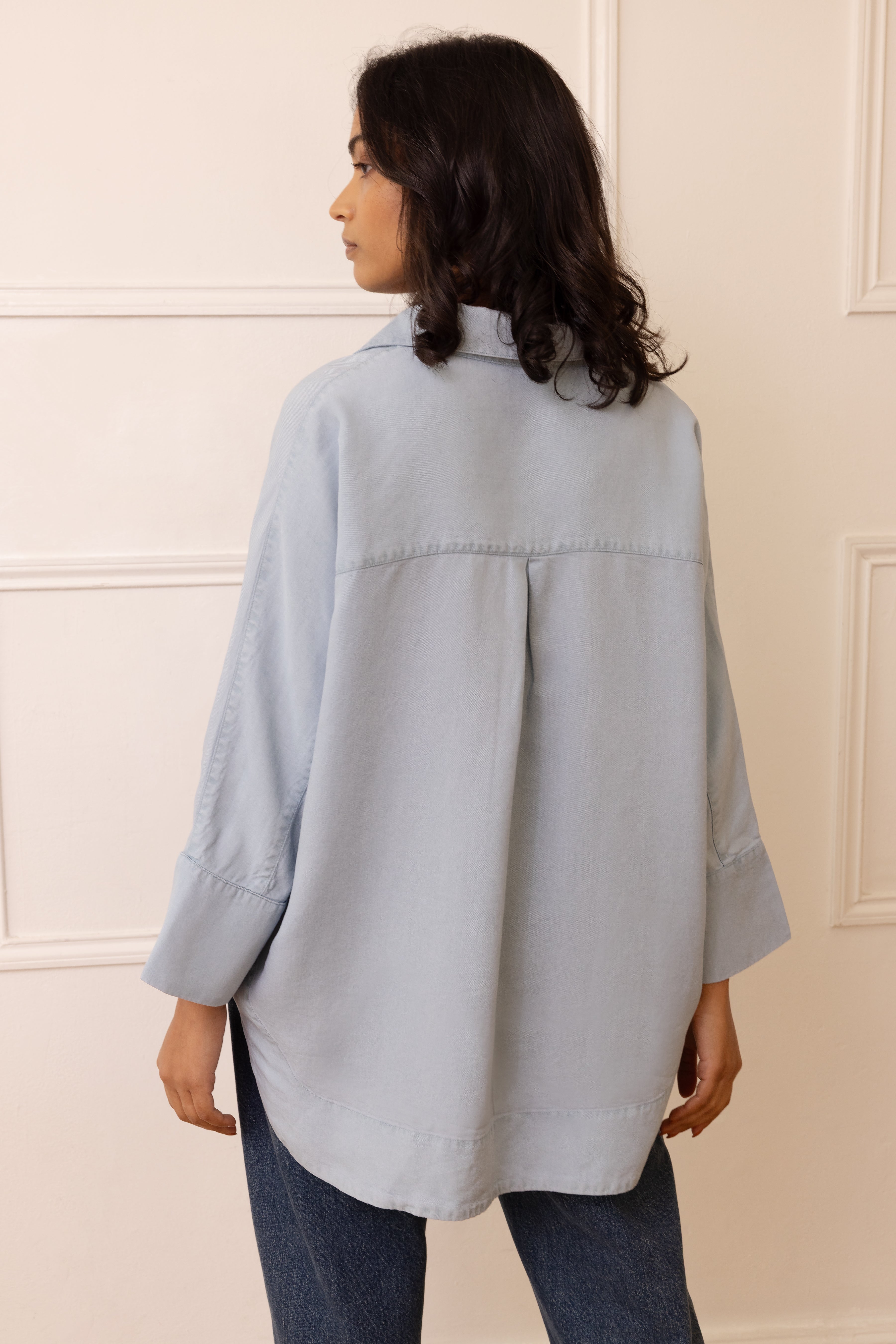 Olivia Chambray Shirt - Blue - Eleven Loves