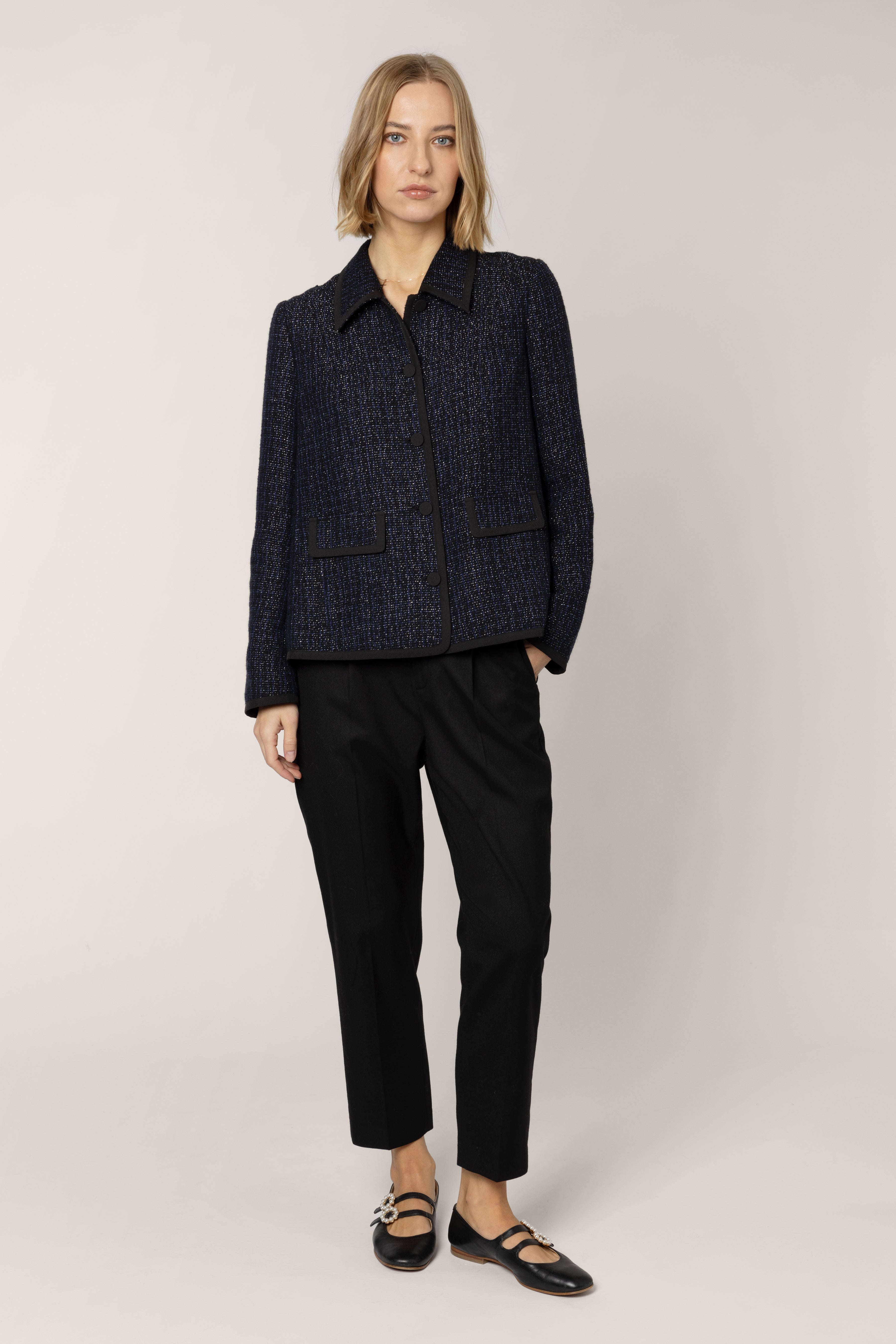 Cécile Cigarette Trouser - Black