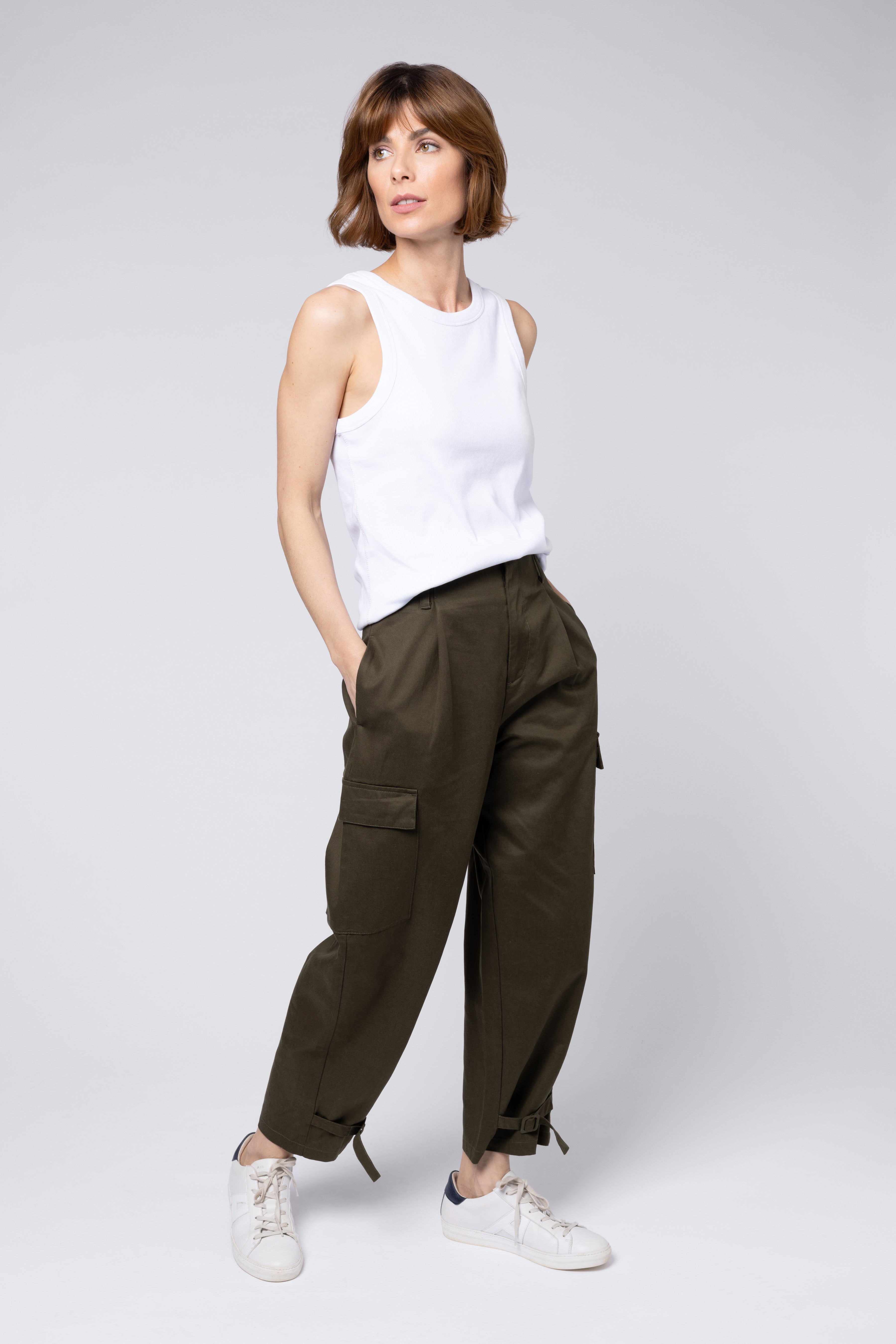 Charlotte Cargo Trouser - Olive